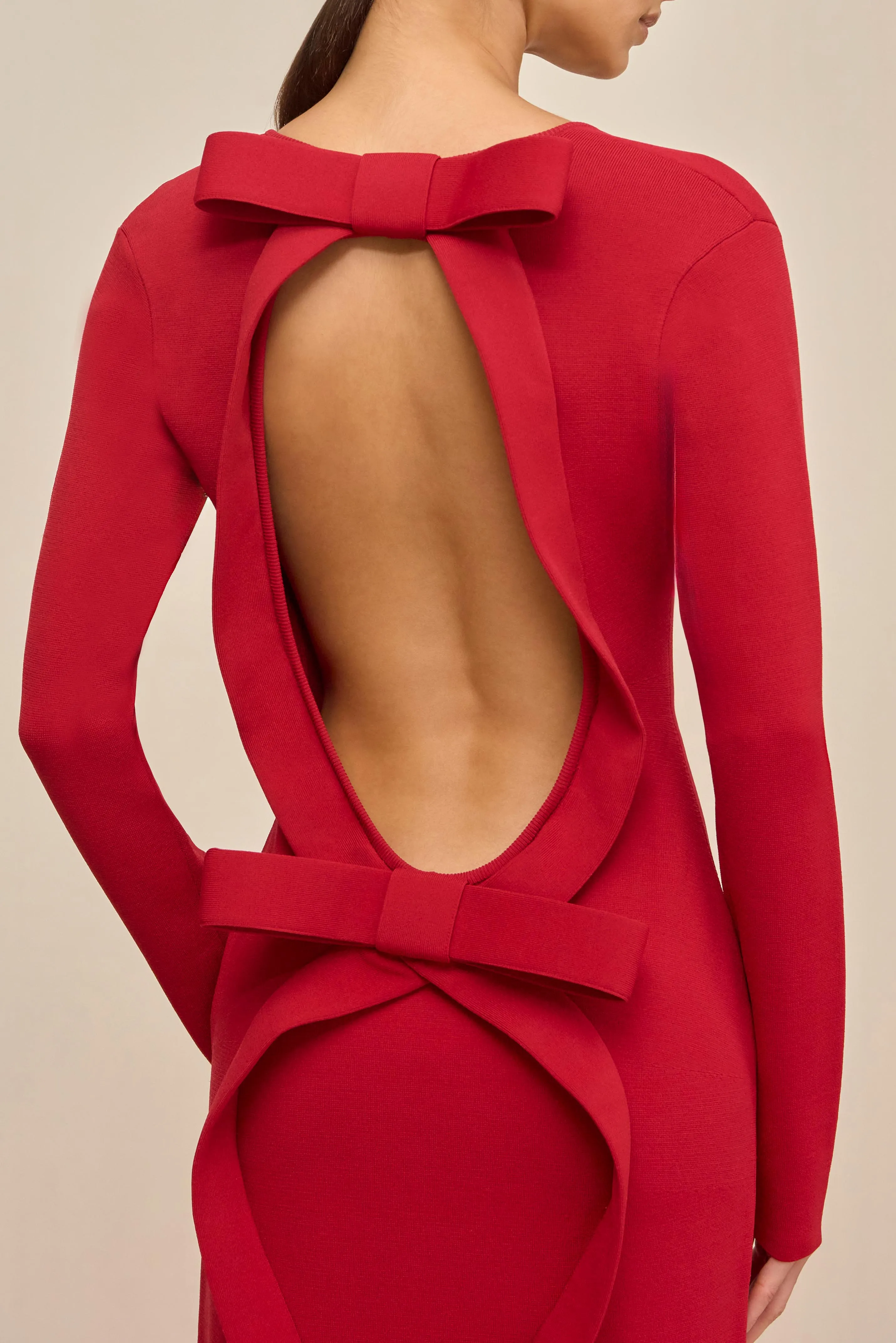 BOA KNIT DRESS - MERLOT sold by Cult Gaia