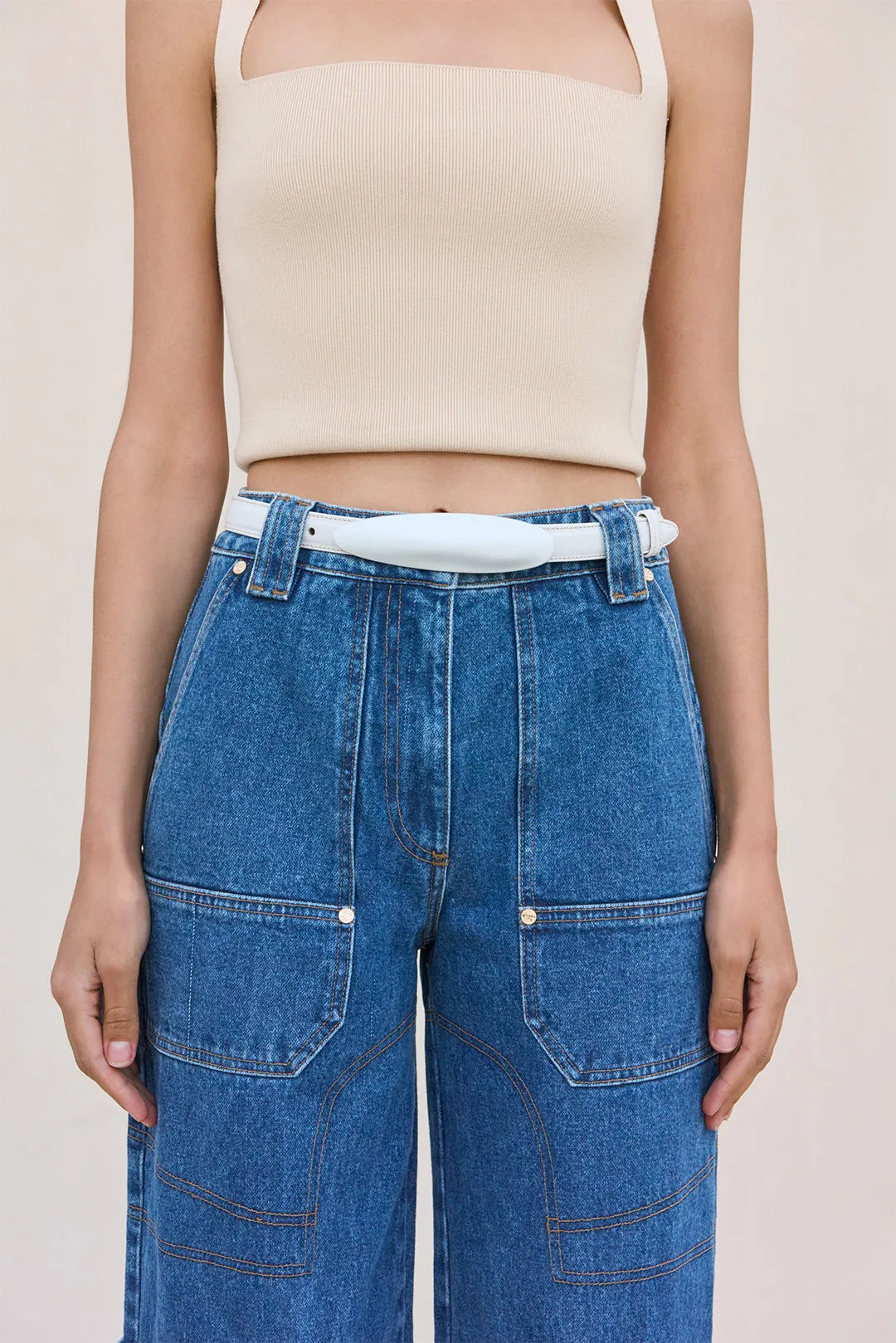 FIORE BELT - WHITE sold by Cult Gaia product image thumbnail 2