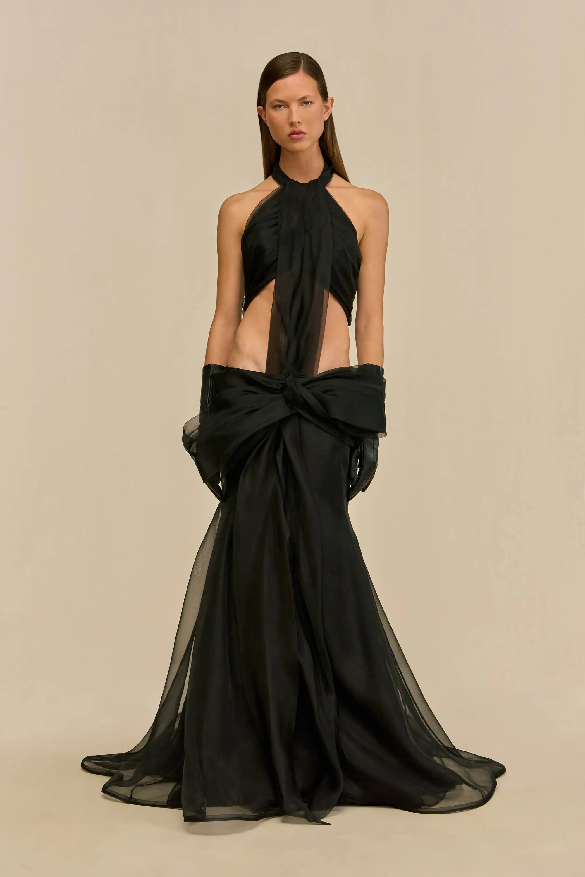 JANNAH GOWN - BLACK sold by Cult Gaia product image thumbnail 3