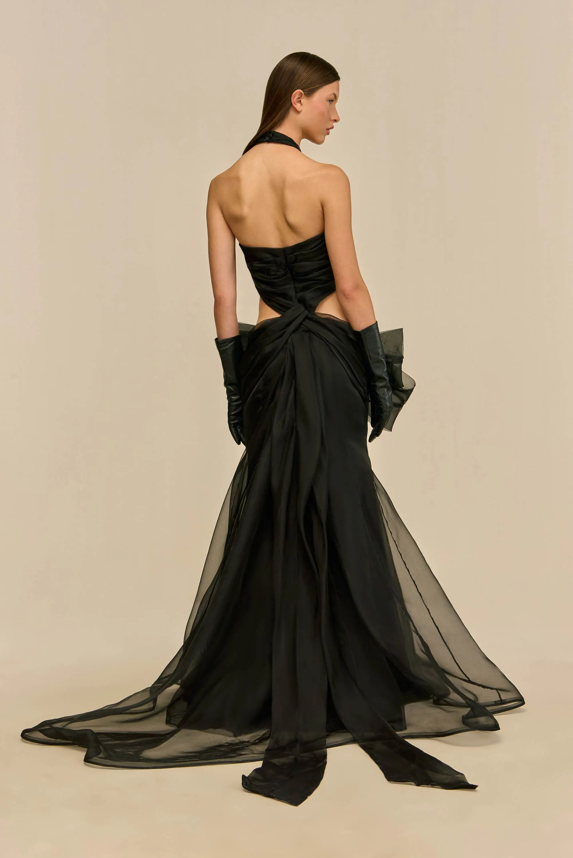 JANNAH GOWN - BLACK sold by Cult Gaia product image thumbnail 5