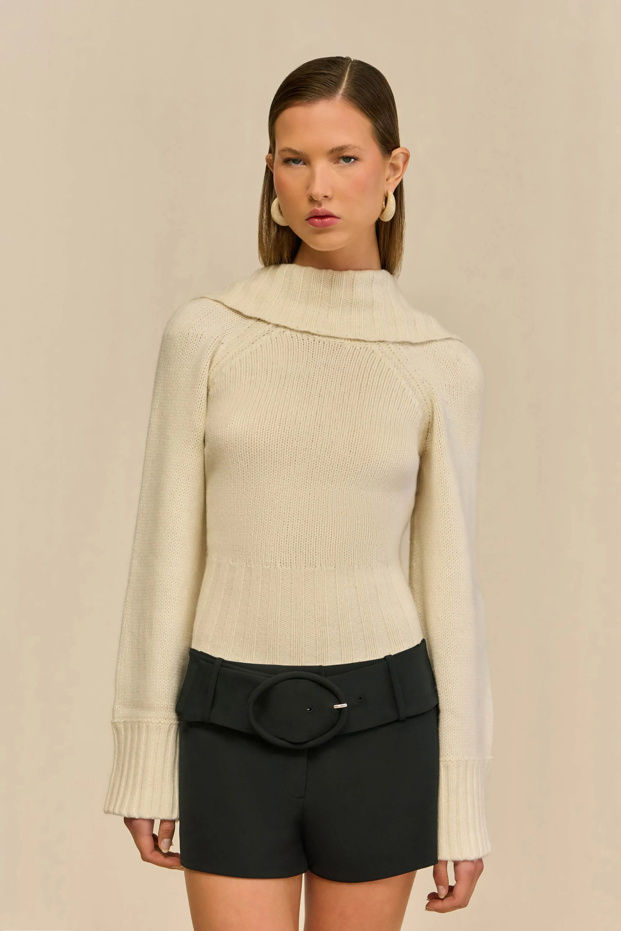 MILIKA SWEATER - OFF WHITE sold by Cult Gaia product image thumbnail 2