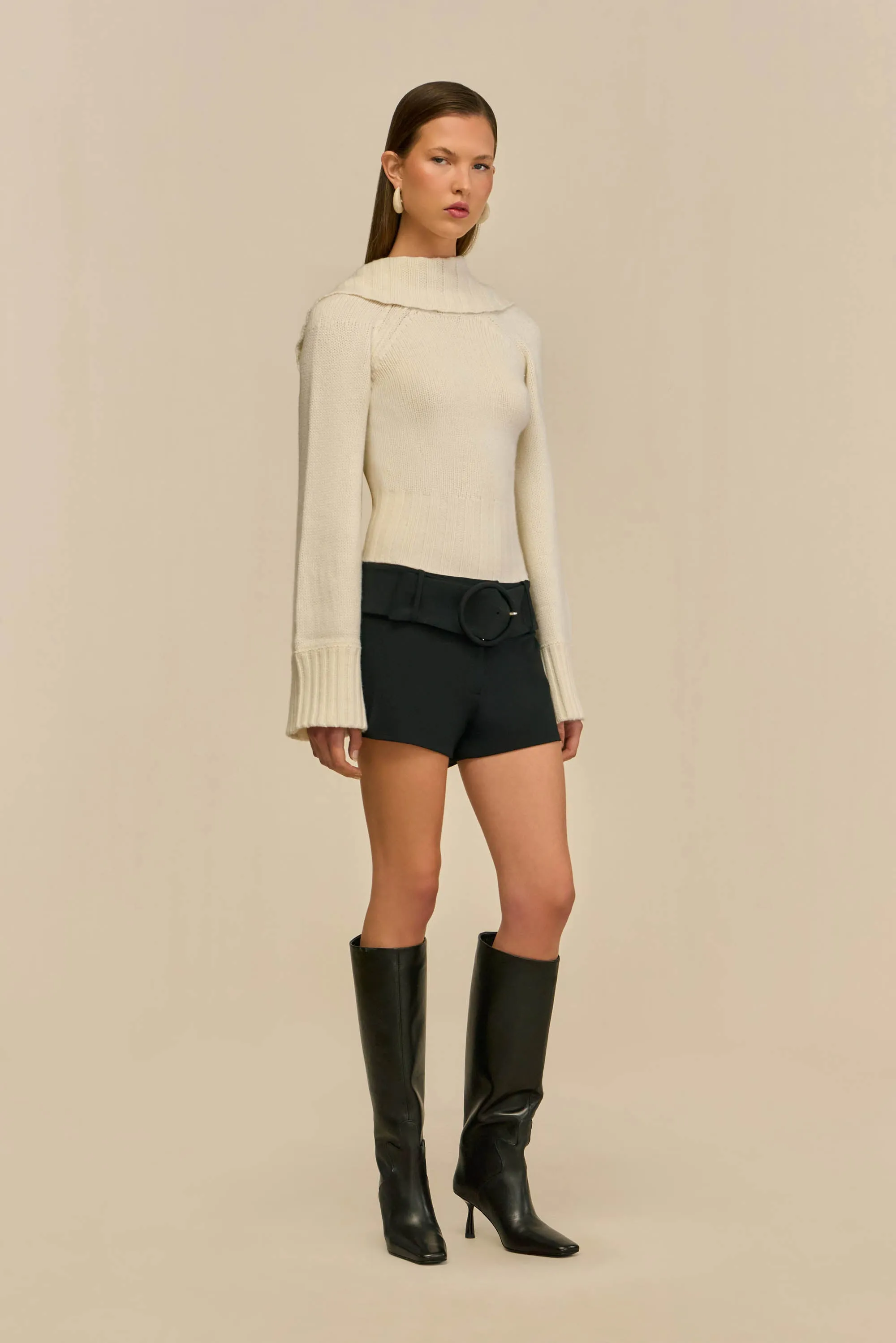 MILIKA SWEATER - OFF WHITE sold by Cult Gaia product image thumbnail 4