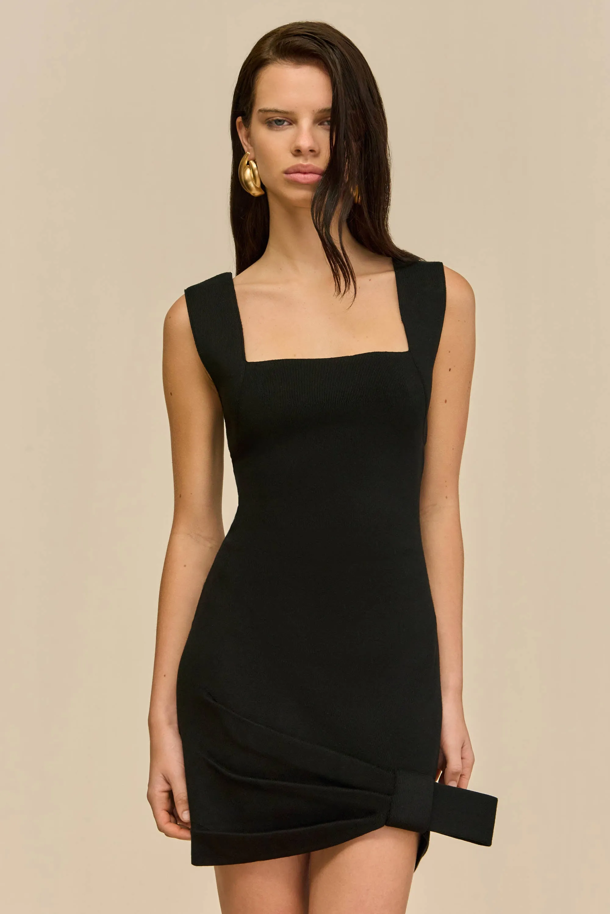 SID KNIT DRESS - BLACK sold by Cult Gaia product image thumbnail 3