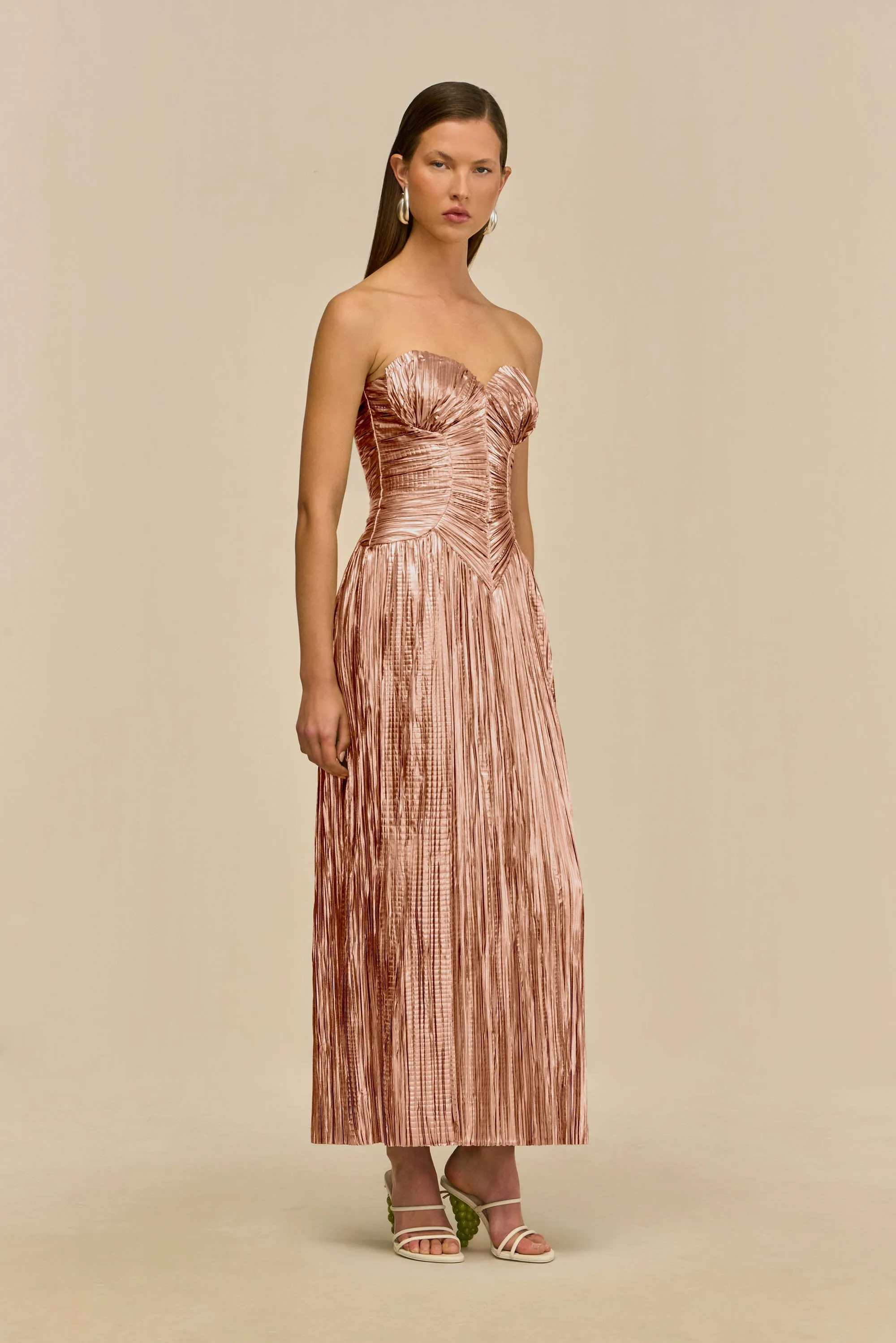 ASHIKA GOWN - PETAL METALLIC sold by Cult Gaia product image thumbnail 5