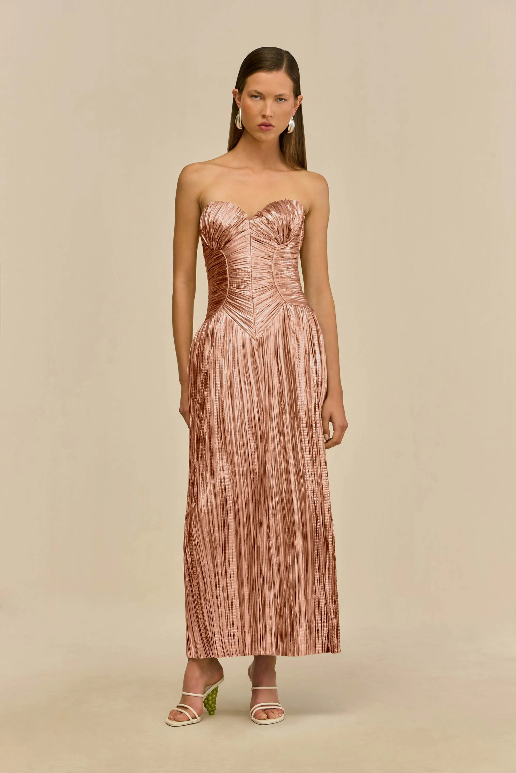ASHIKA GOWN - PETAL METALLIC sold by Cult Gaia product image thumbnail 2
