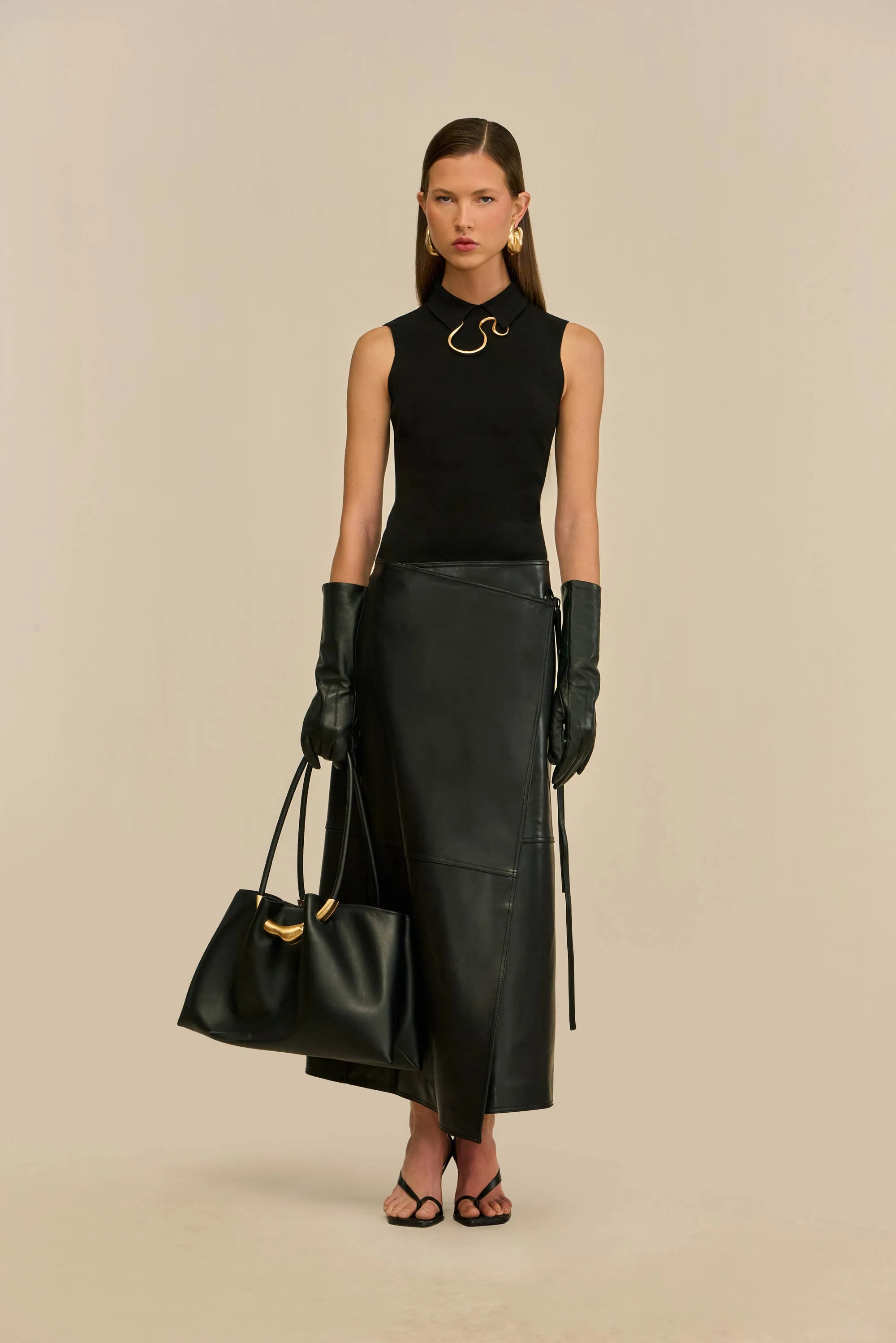 MYKO KNIT BODYSUIT - BLACK sold by Cult Gaia product image thumbnail 2