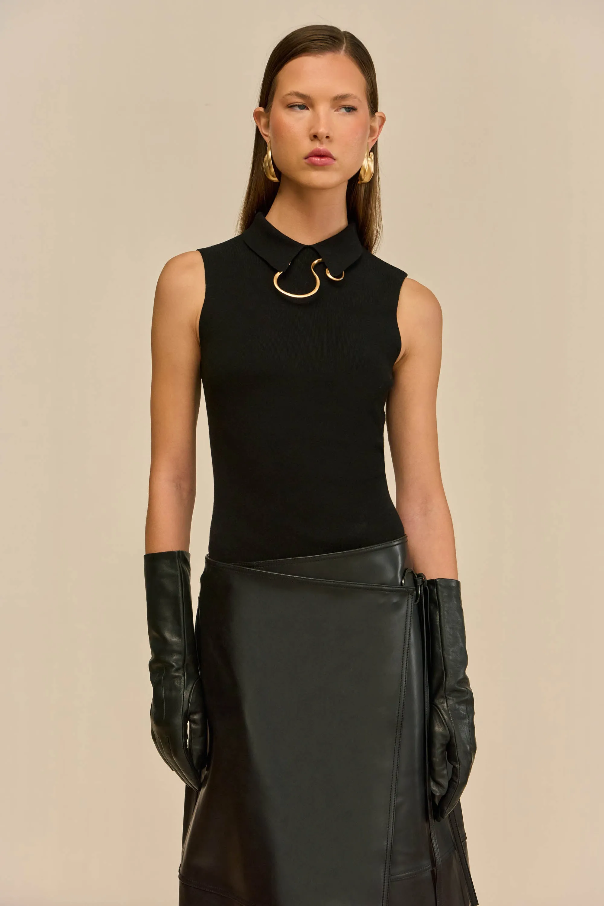 MYKO KNIT BODYSUIT - BLACK sold by Cult Gaia product image thumbnail 4