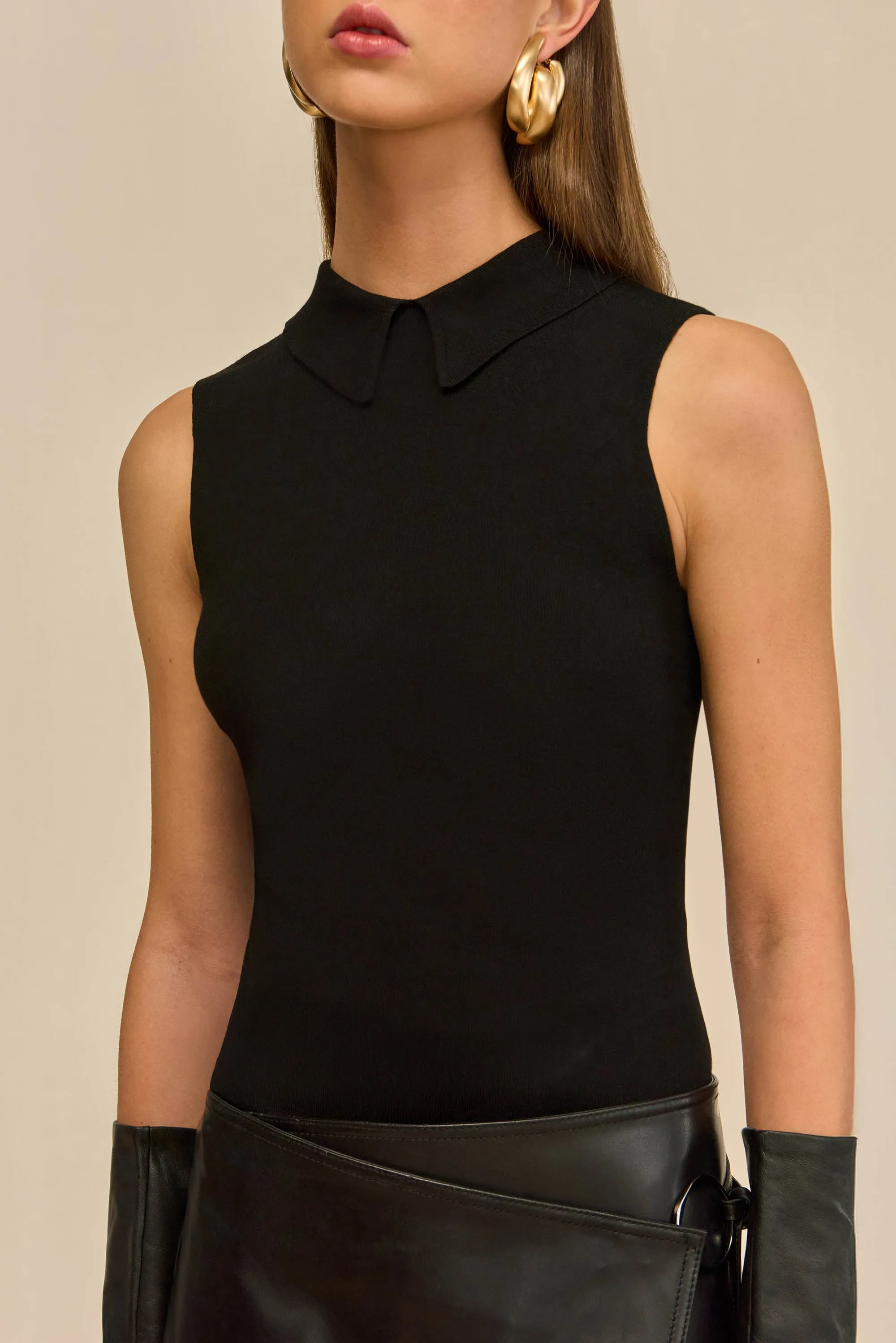 MYKO KNIT BODYSUIT - BLACK sold by Cult Gaia product image thumbnail 3