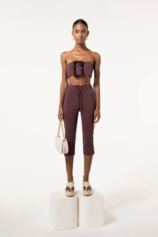 PENELOPE PANT - PERSIAN PLUM made by Cult Gaia