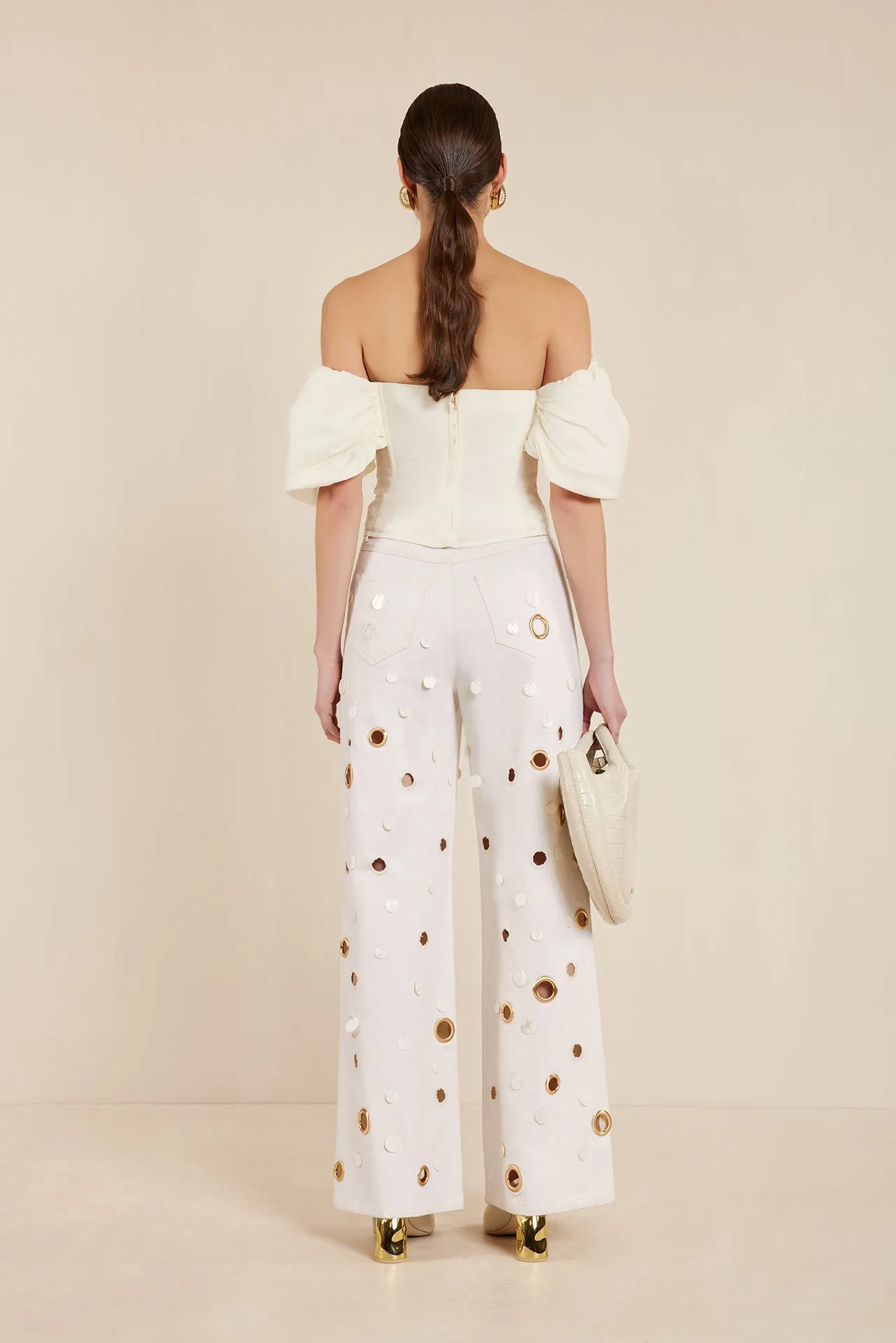 SAMANTHA TOP - OFF WHITE sold by cult gaia product image thumbnail 4