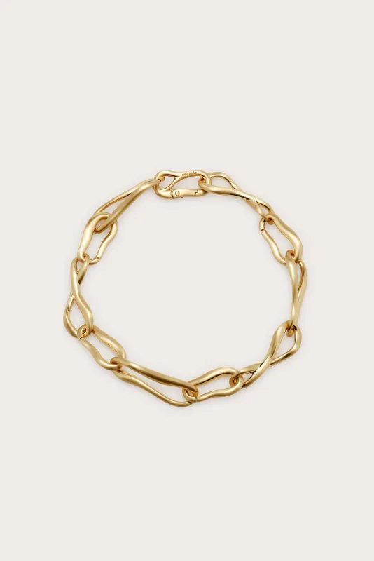 VERA NECKLACE - BRUSHED BRASS sold by Cult Gaia