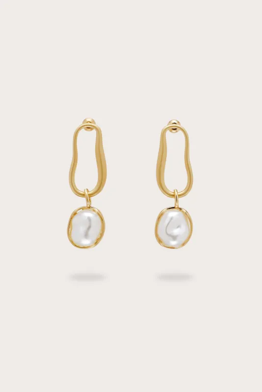 VERA EARRING - BRUSHED BRASS sold by Cult Gaia