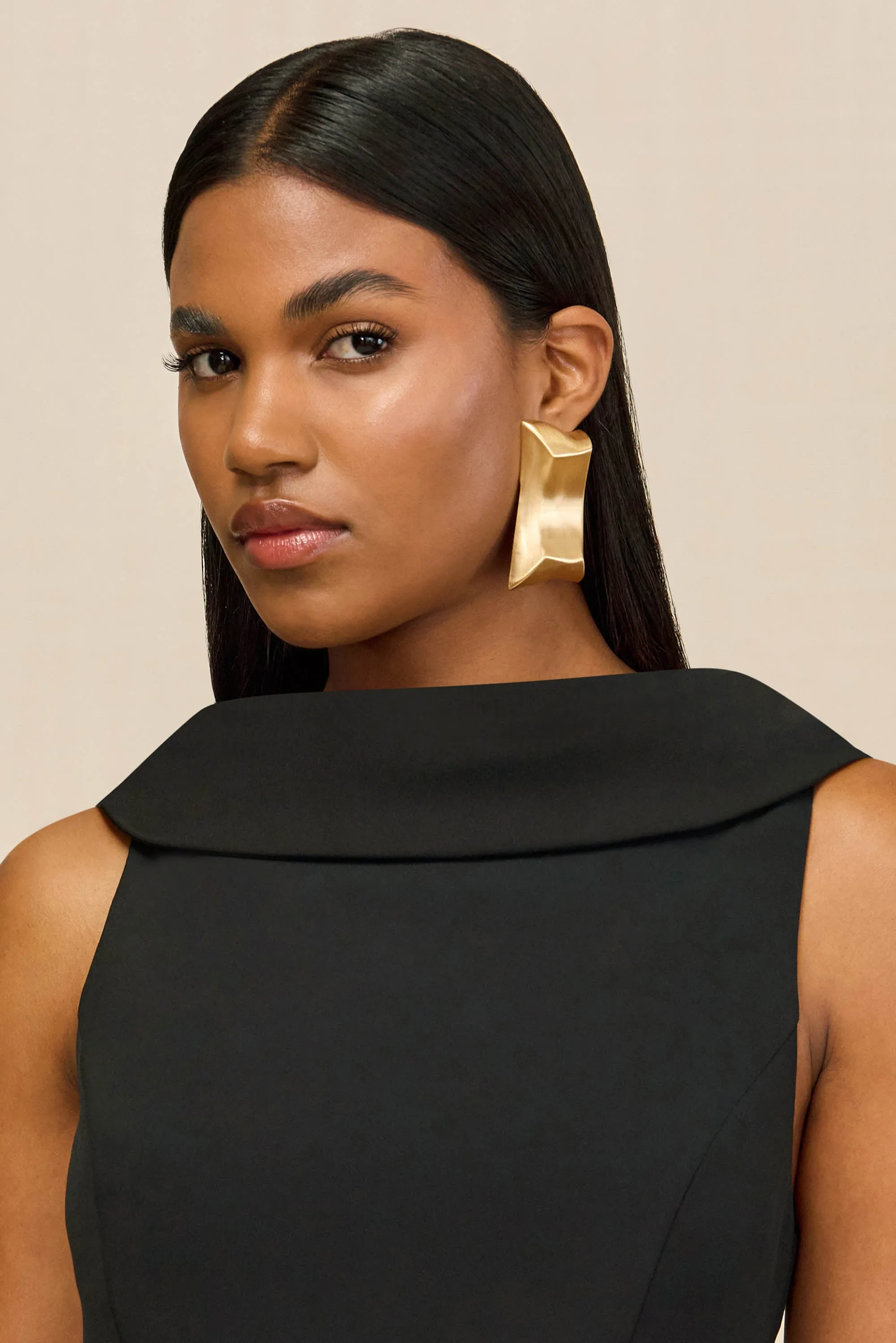 ALAYA EARRING - BRUSHED BRASS sold by Cult Gaia product image thumbnail 5