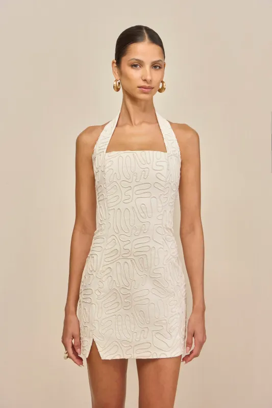 TYRISHA DRESS - OFF WHITE MULTI sold by Cult Gaia