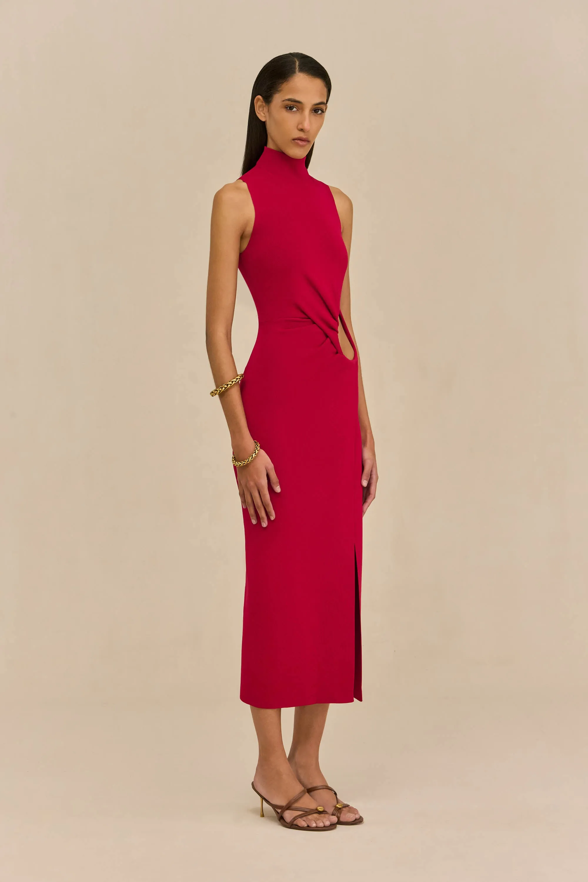AMANA DRESS - MERLOT sold by Cult Gaia product image thumbnail 4