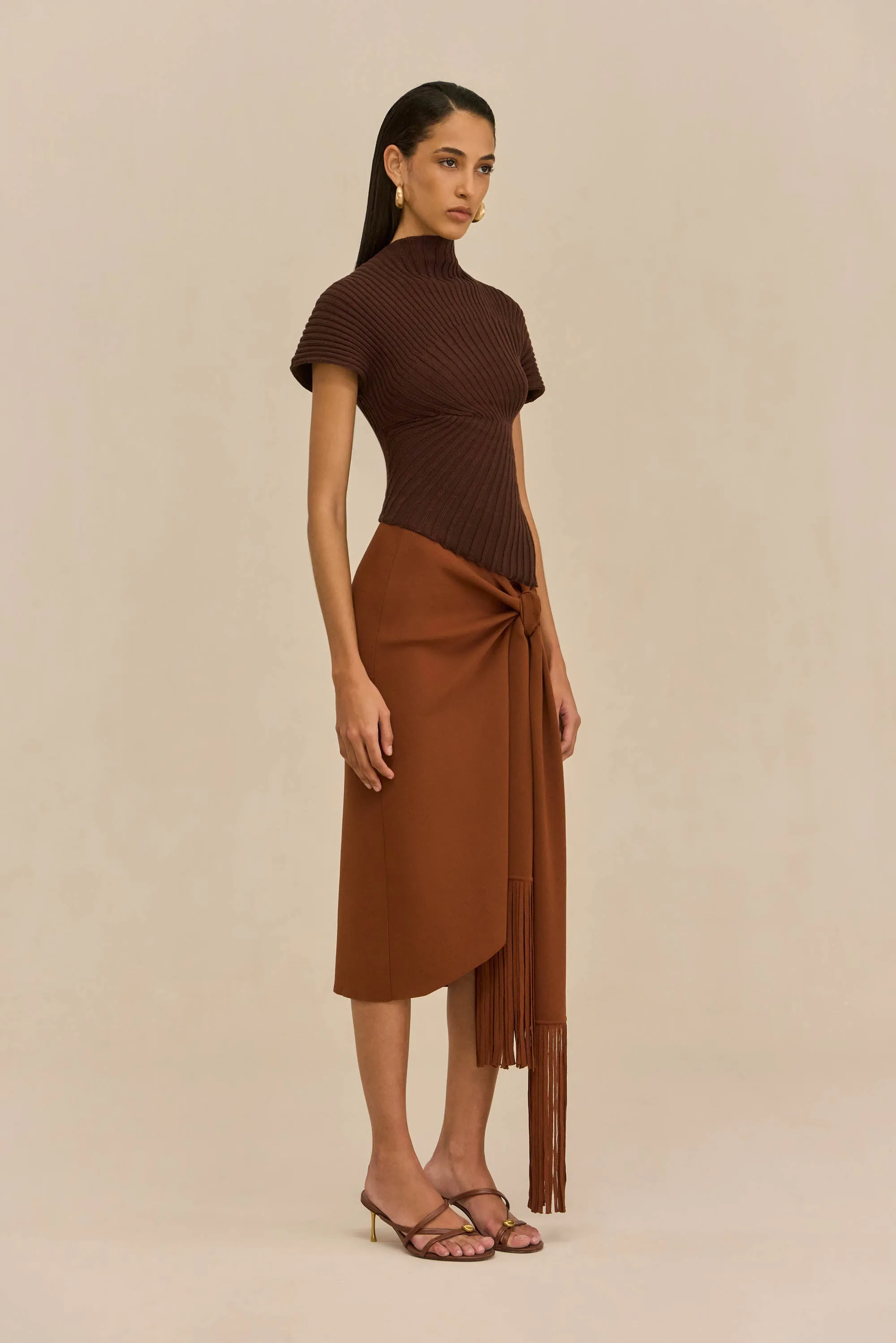 ANNEMIE KNIT TOP - JAVA sold by Cult Gaia product image thumbnail 3