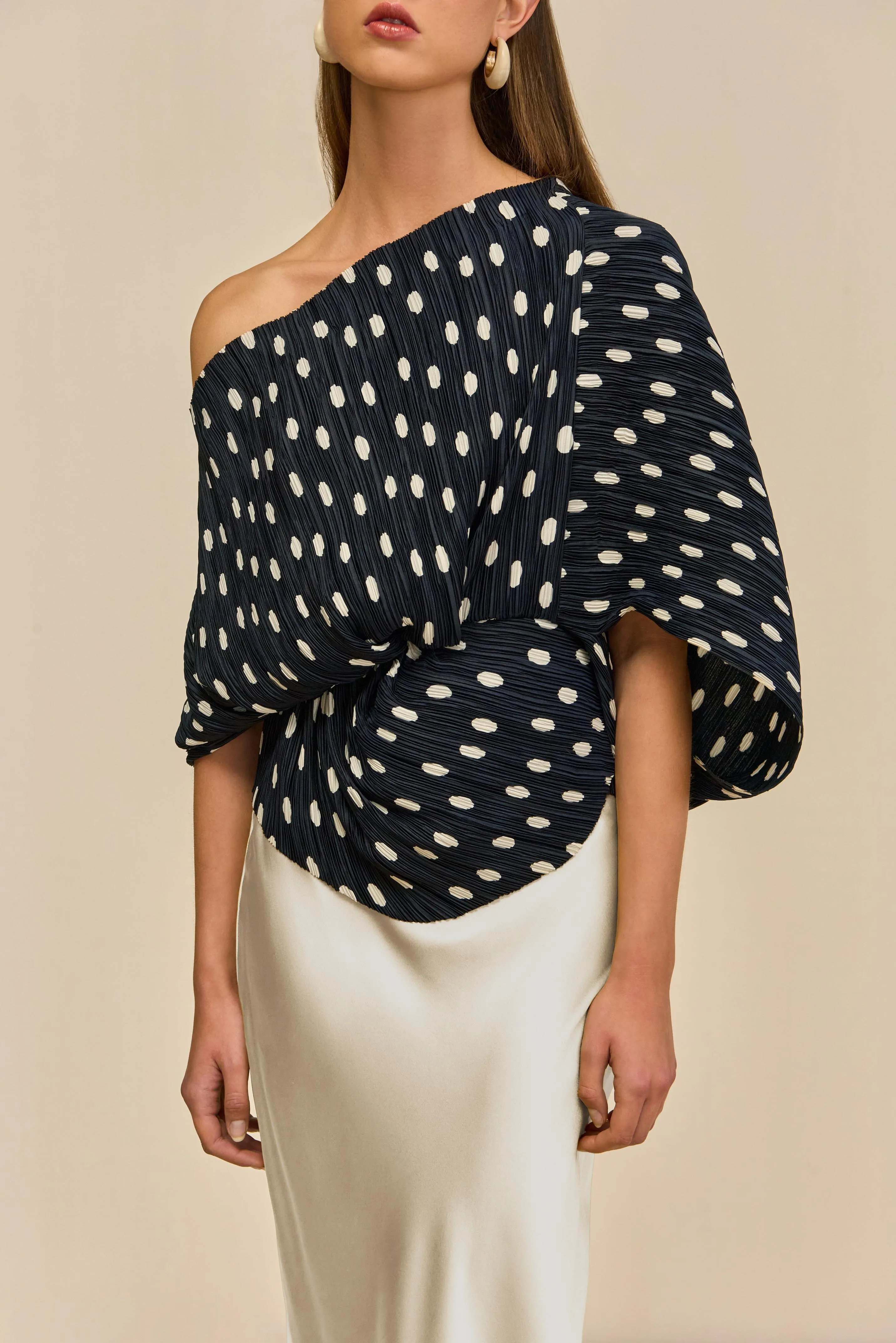 CAMI TOP - SMALL DOT DEEP LAKE sold by Cult Gaia product image thumbnail 3
