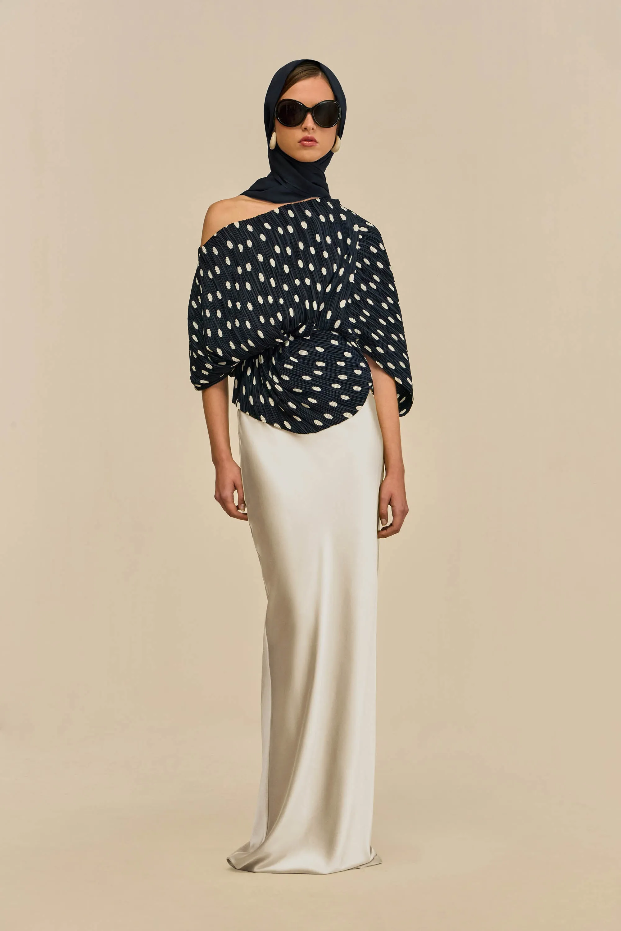 CAMI TOP - SMALL DOT DEEP LAKE sold by Cult Gaia product image thumbnail 2