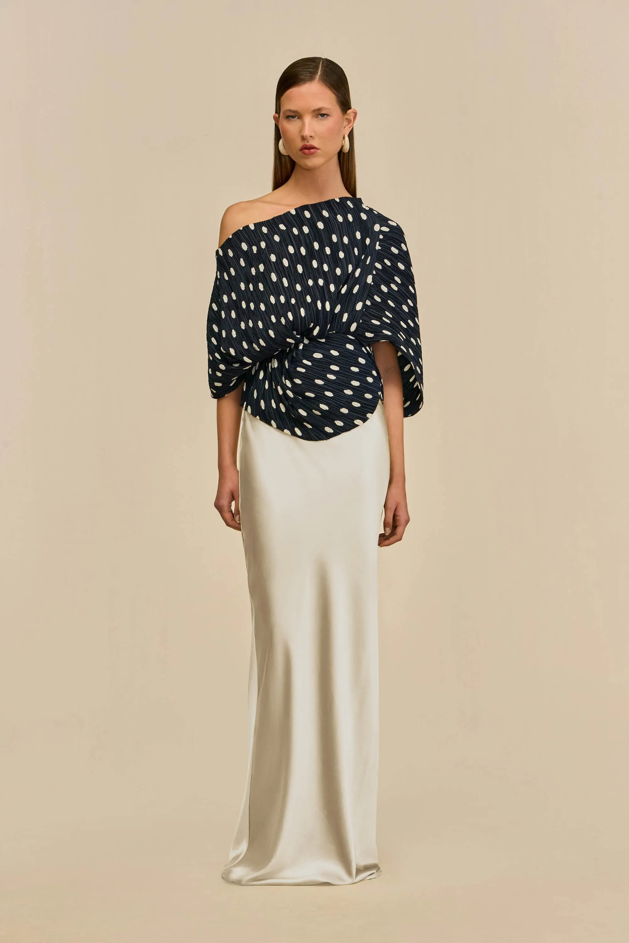 CAMI TOP - SMALL DOT DEEP LAKE sold by Cult Gaia product image thumbnail 4