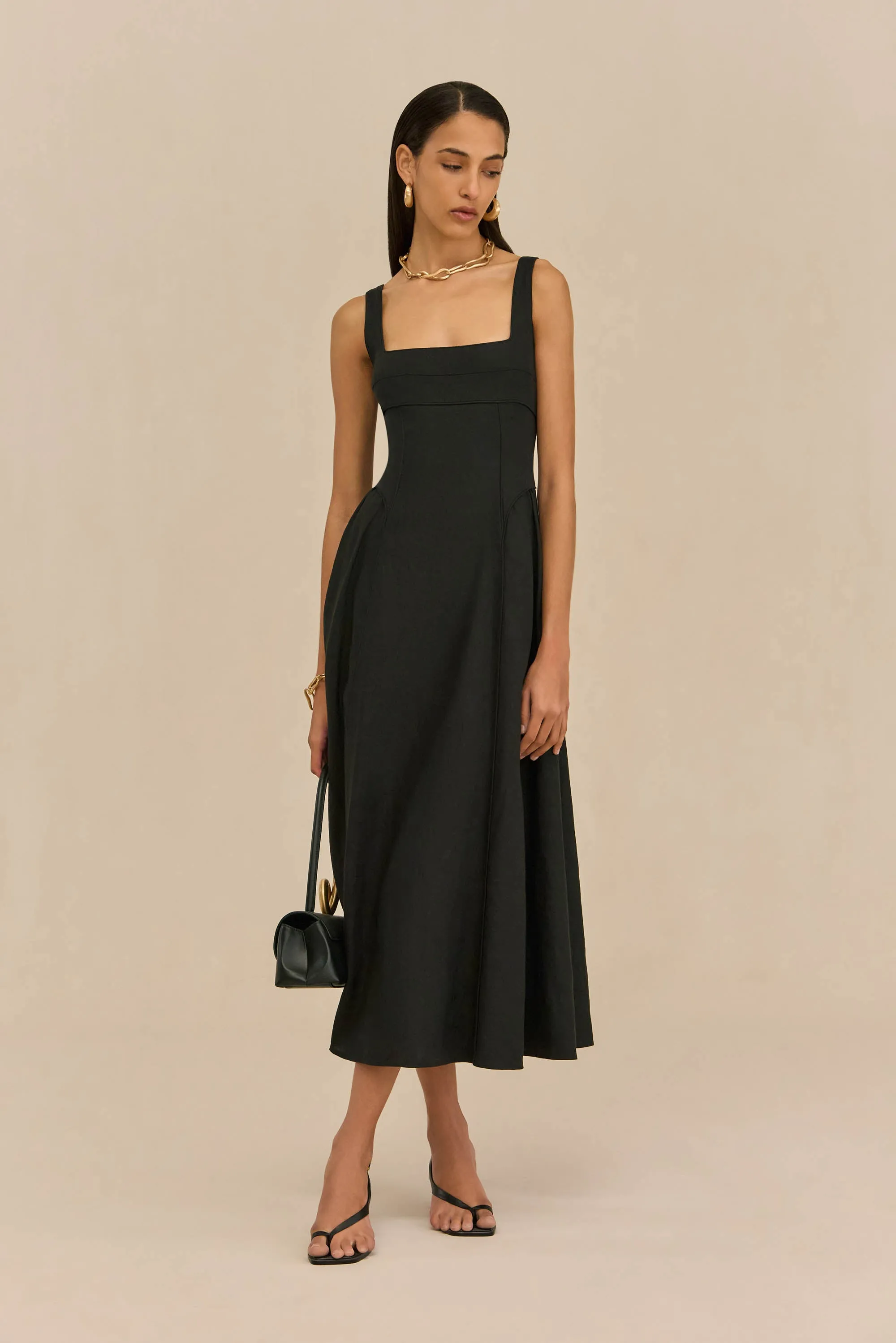 CARLA DRESS - BLACK sold by Cult Gaia