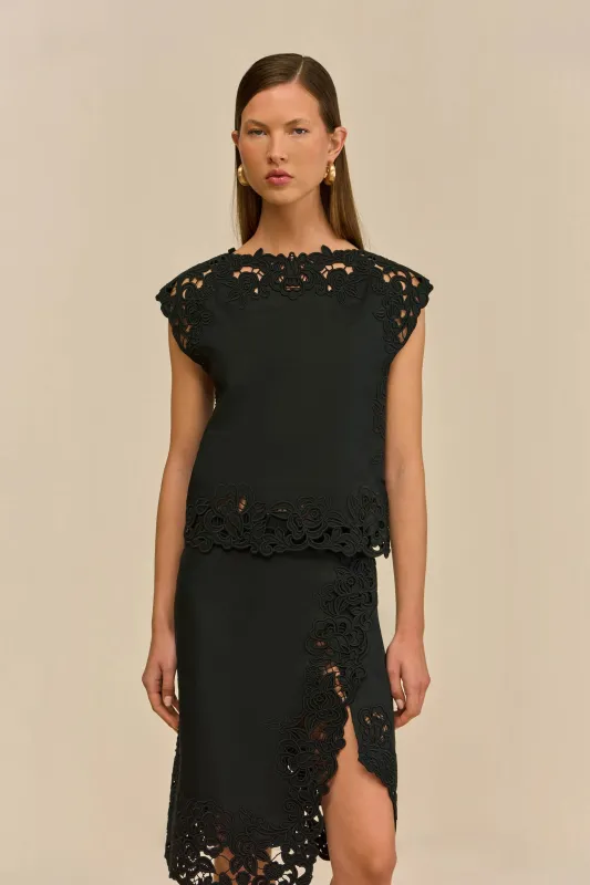 DESTRY TOP - BLACK sold by Cult Gaia