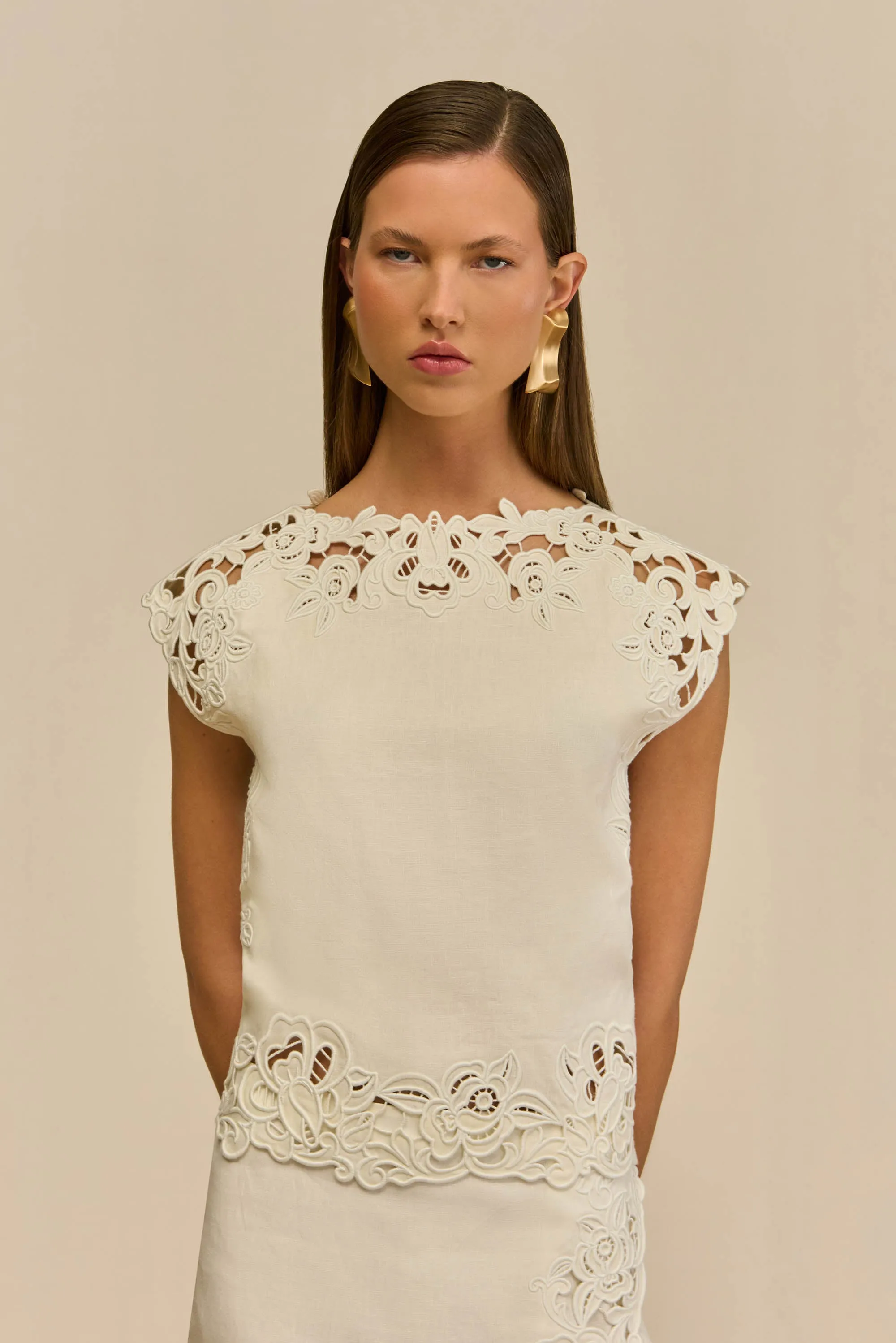 DESTRY TOP - OFF WHITE sold by Cult Gaia product image thumbnail 3