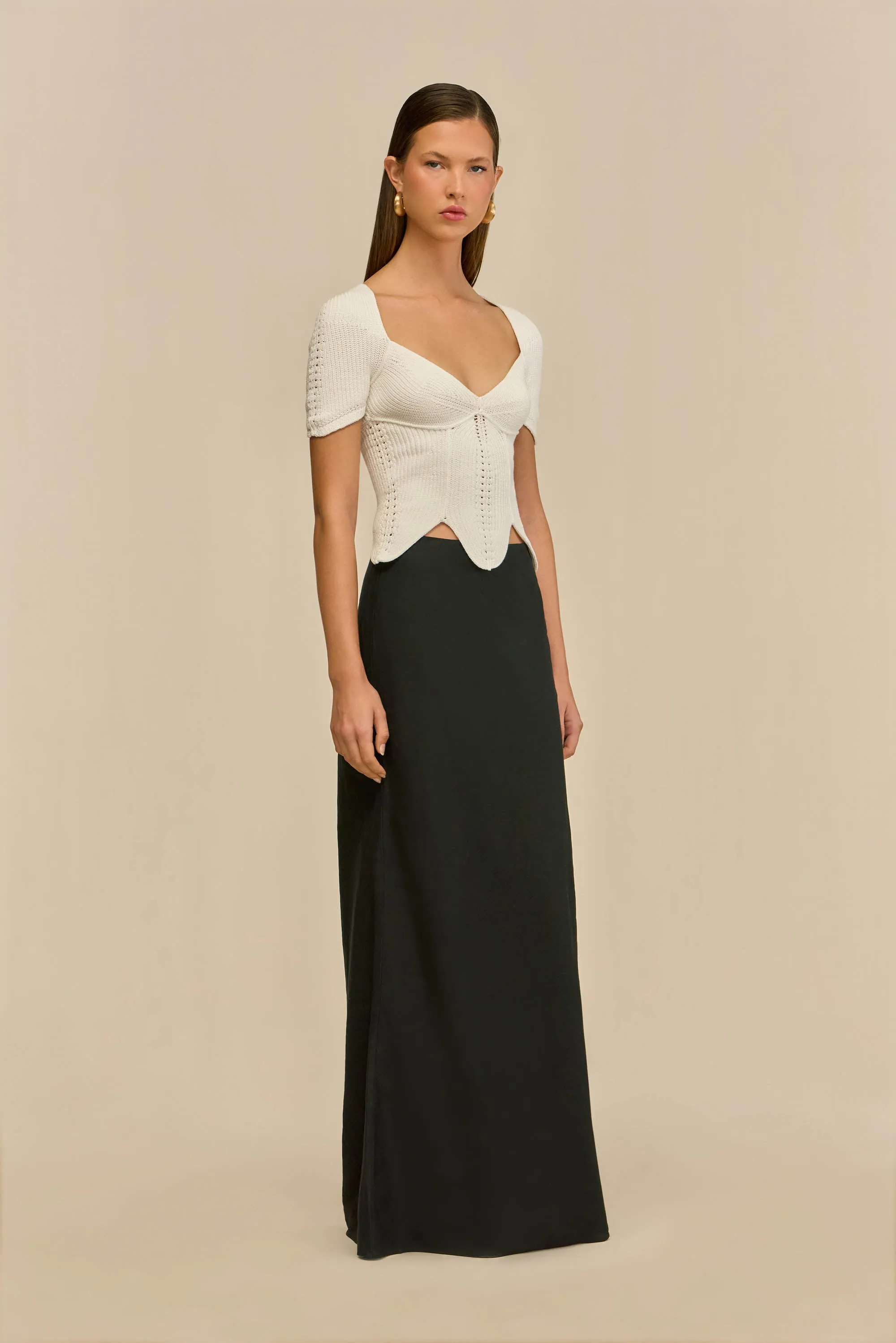 ELIZA KNIT TOP - OFF WHITE sold by Cult Gaia product image thumbnail 4