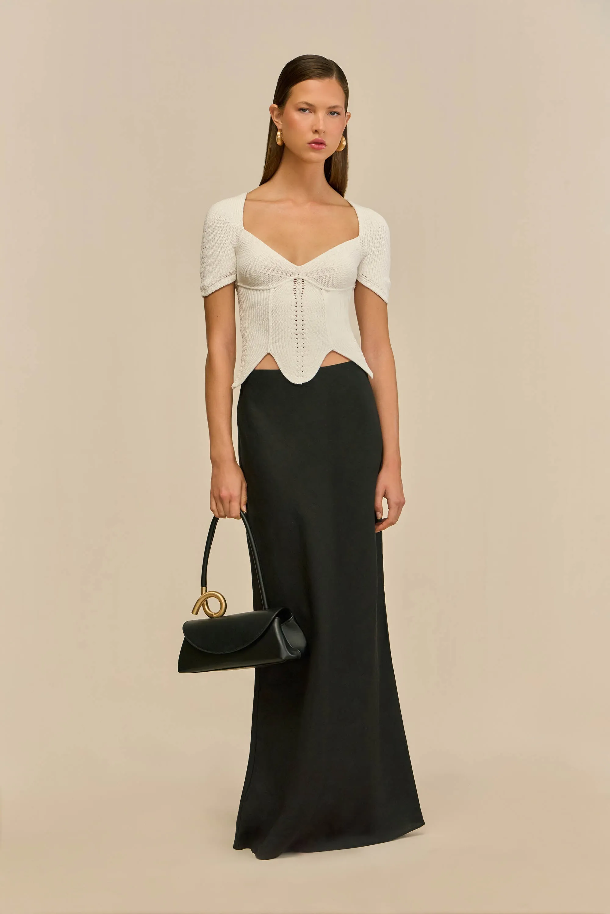 ELIZA KNIT TOP - OFF WHITE sold by Cult Gaia product image thumbnail 2