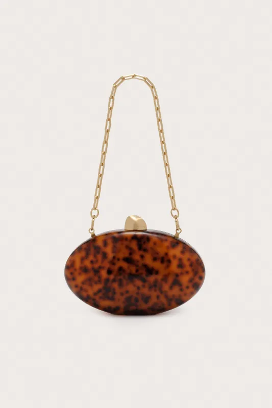 EVIANA CLUTCH - CARAMEL TORTOISE sold by Cult Gaia