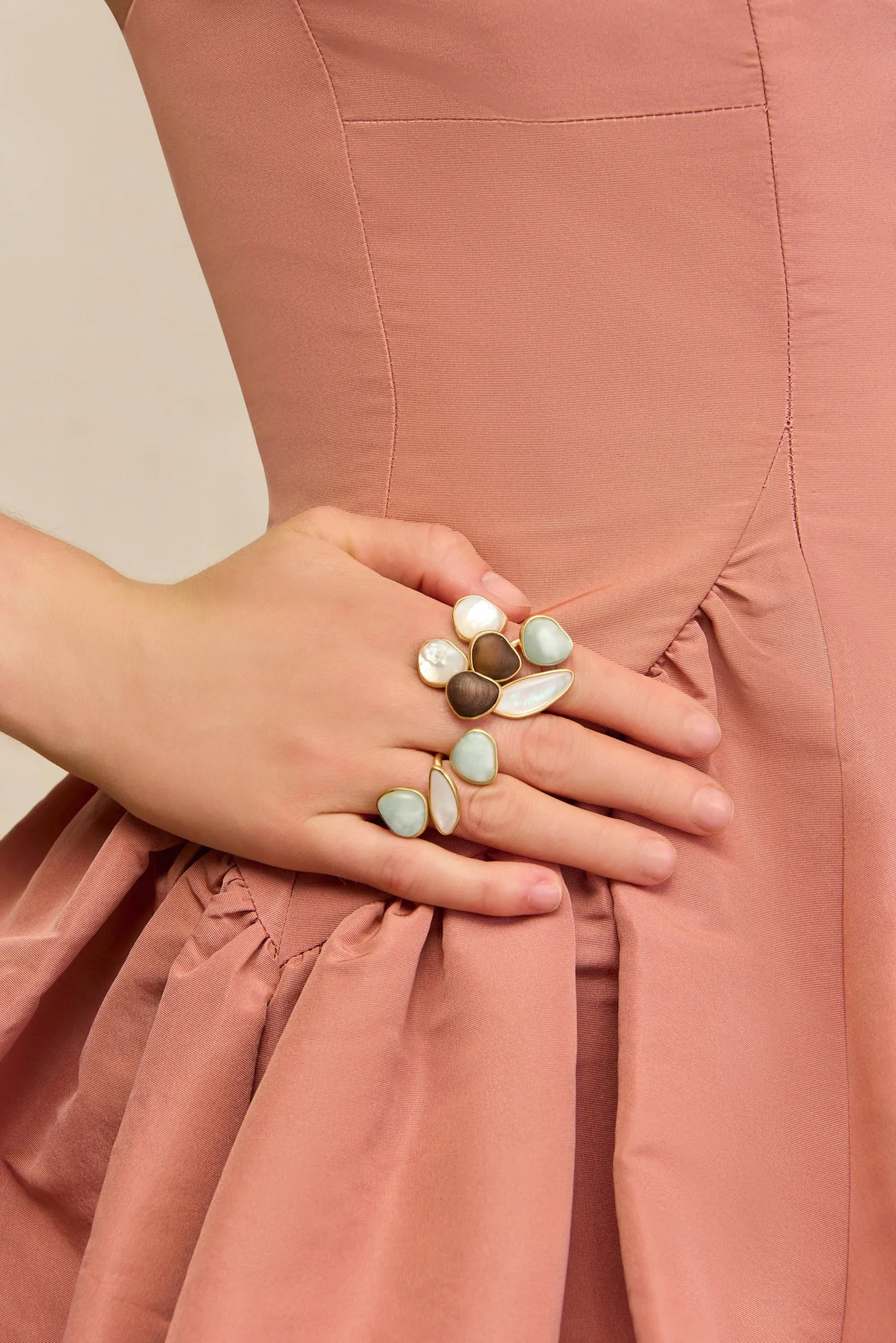 INA RING SET - SAGANO MULTI sold by Cult Gaia product image thumbnail 2