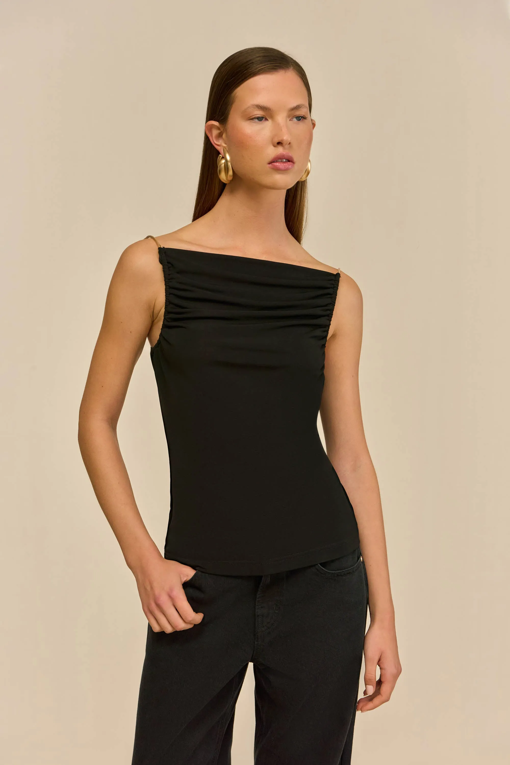 ISIAH TOP - BLACK sold by Cult Gaia product image thumbnail 2