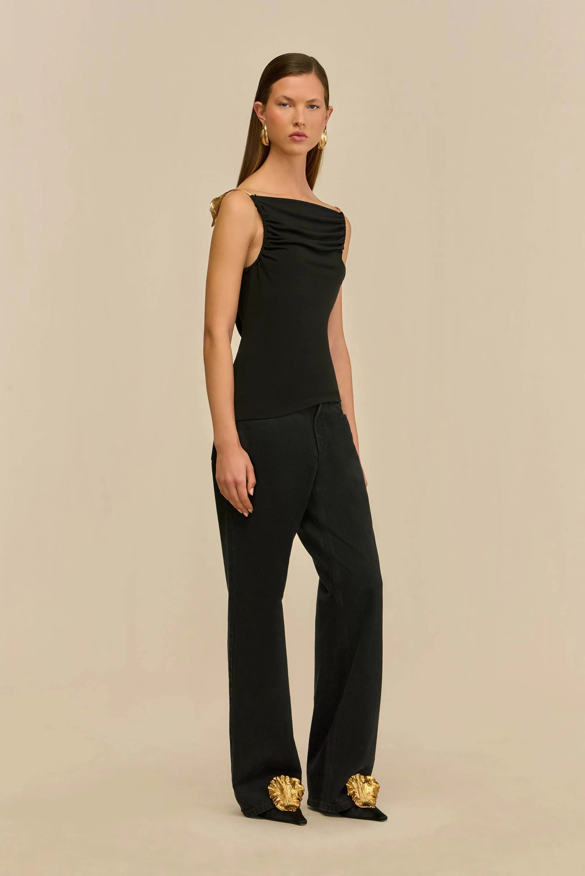 ISIAH TOP - BLACK sold by Cult Gaia product image thumbnail 4