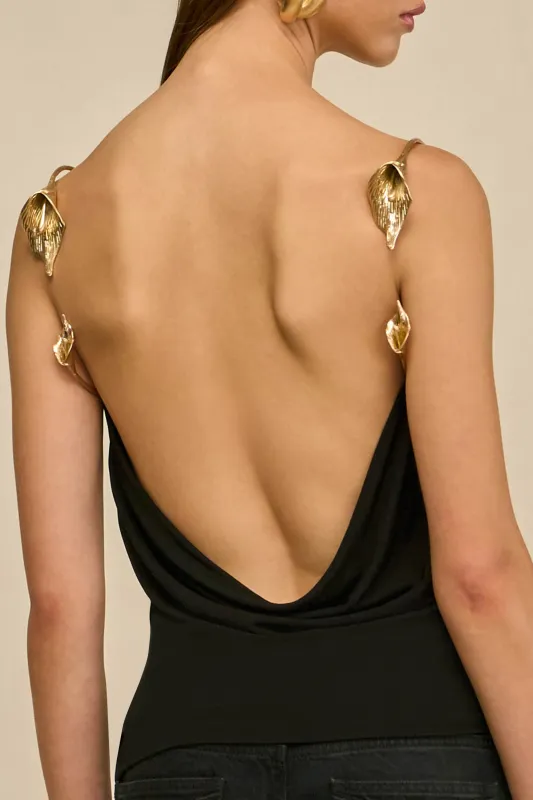 ISIAH TOP - BLACK sold by Cult Gaia