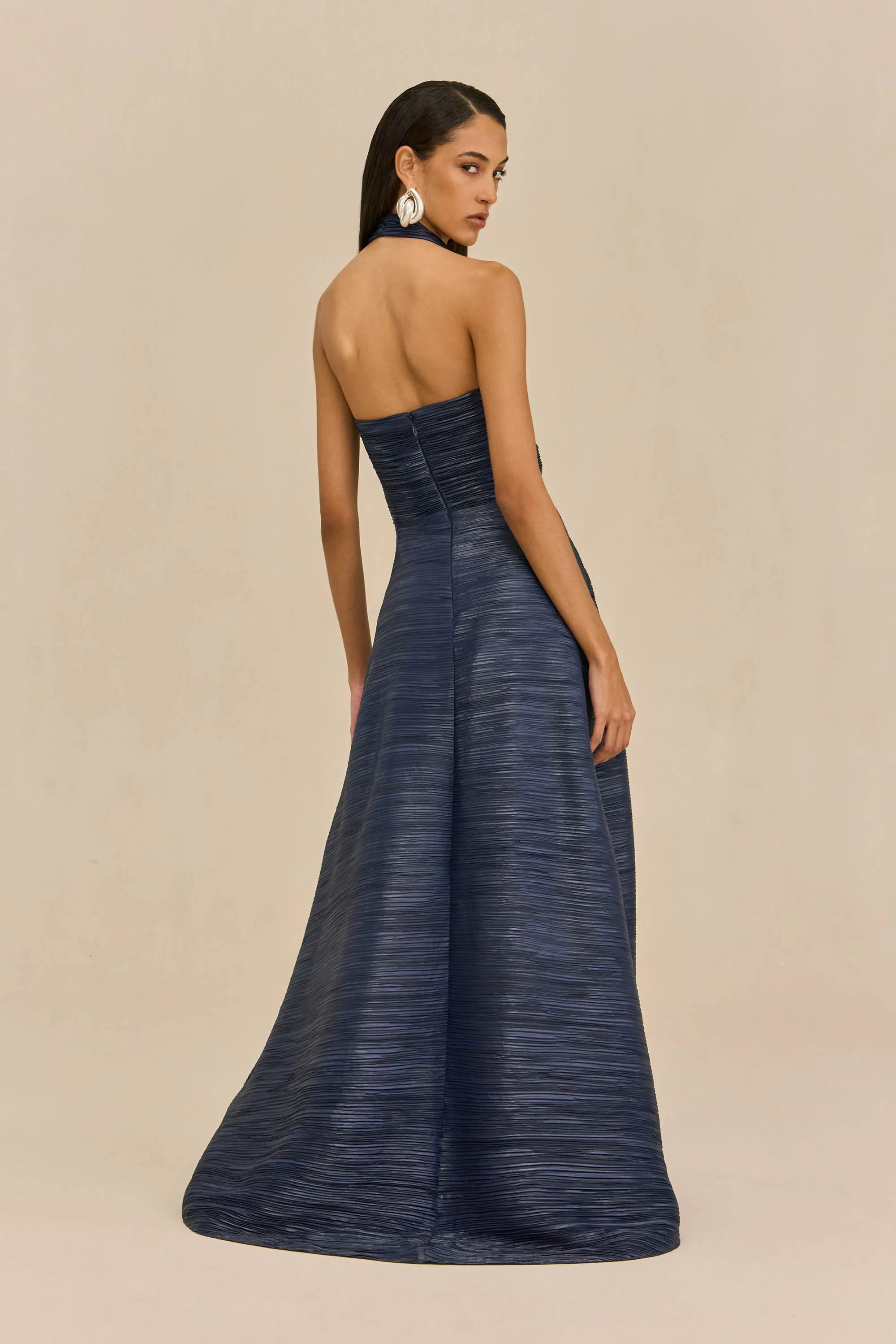 JAHZARA DRESS - DEEP LAKE sold by Cult Gaia product image thumbnail 4