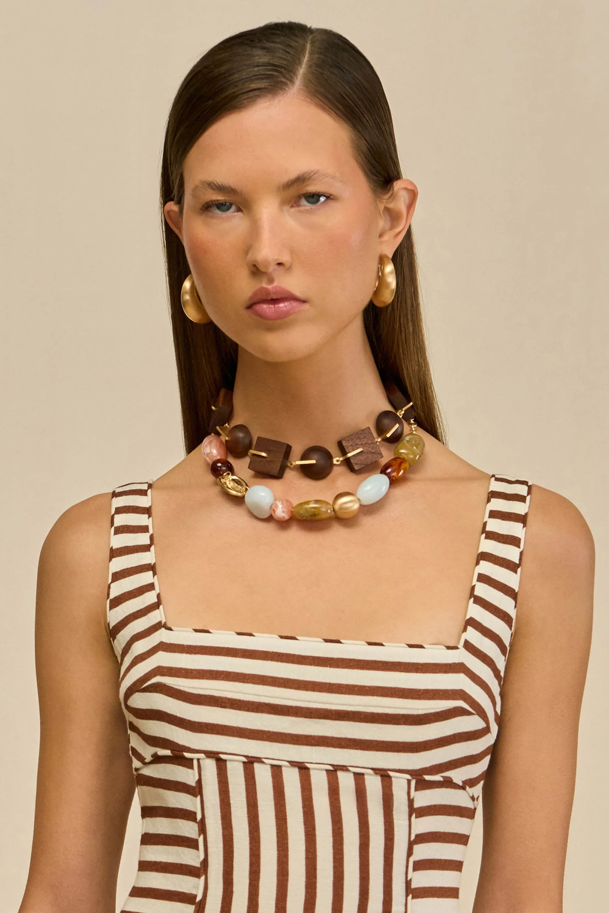 LAGUNA CHOKER NECKLACE - WALNUT sold by Cult Gaia product image thumbnail 3