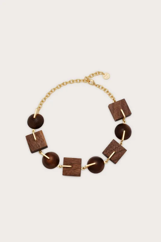LAGUNA CHOKER NECKLACE - WALNUT sold by Cult Gaia