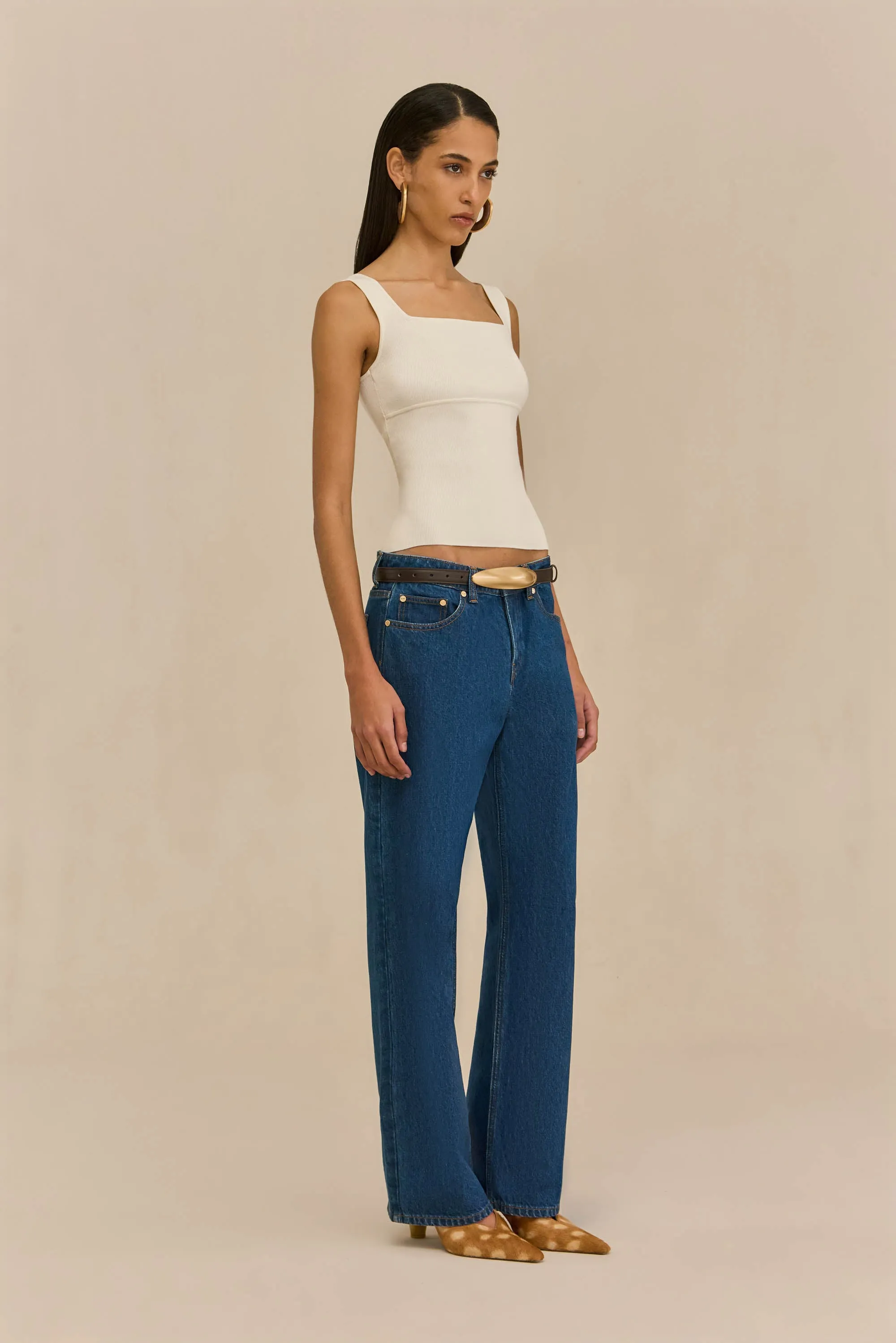LEVI KNIT TOP - OFF WHITE sold by Cult Gaia product image thumbnail 5