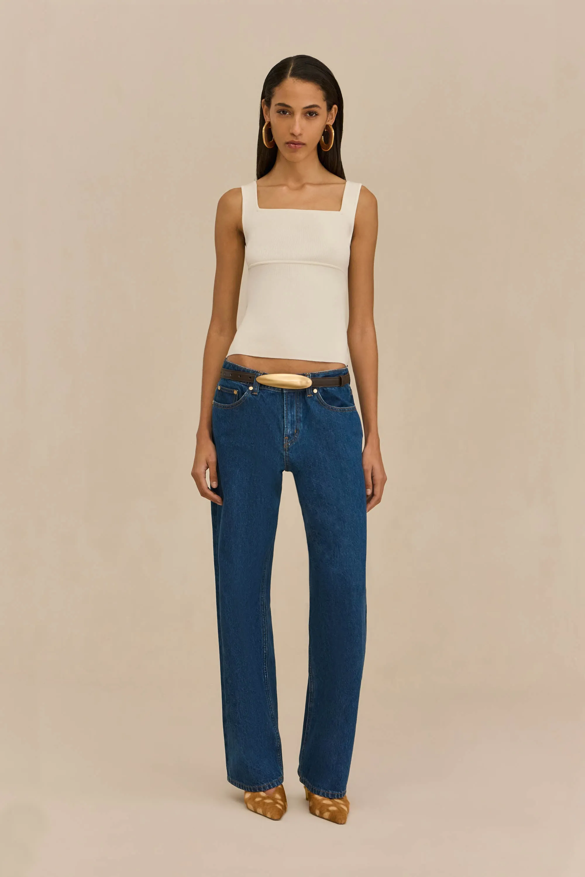 LEVI KNIT TOP - OFF WHITE sold by Cult Gaia product image thumbnail 3