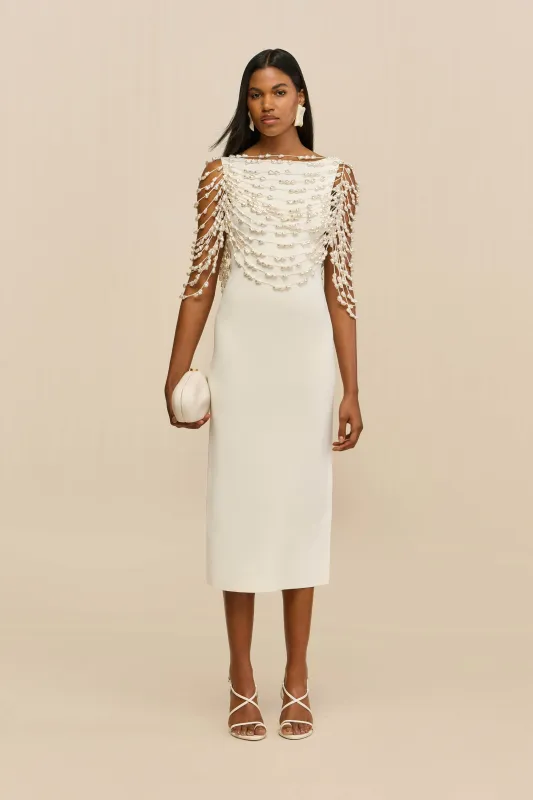 MERI KNIT DRESS - OFF WHITE sold by Cult Gaia