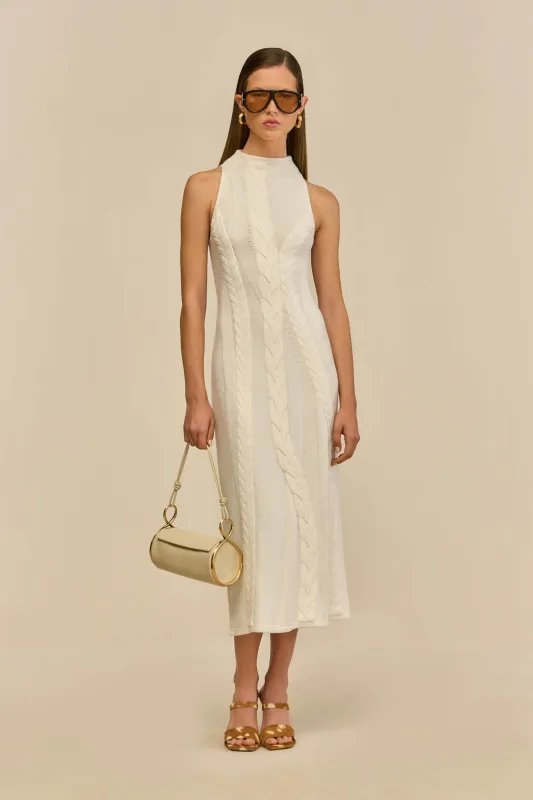 MOLLIE KNIT DRESS - OFF WHITE sold by Cult Gaia