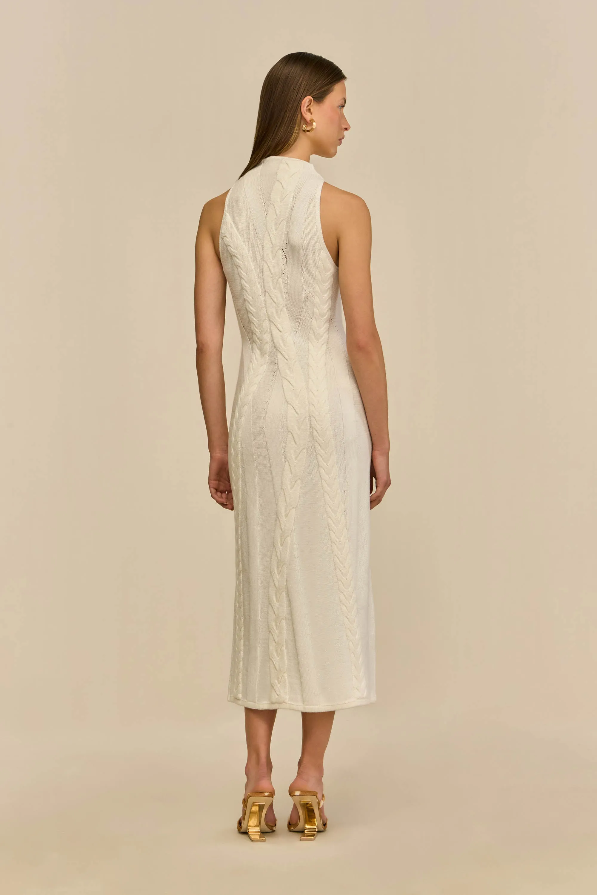 MOLLIE KNIT DRESS - OFF WHITE sold by Cult Gaia product image thumbnail 5