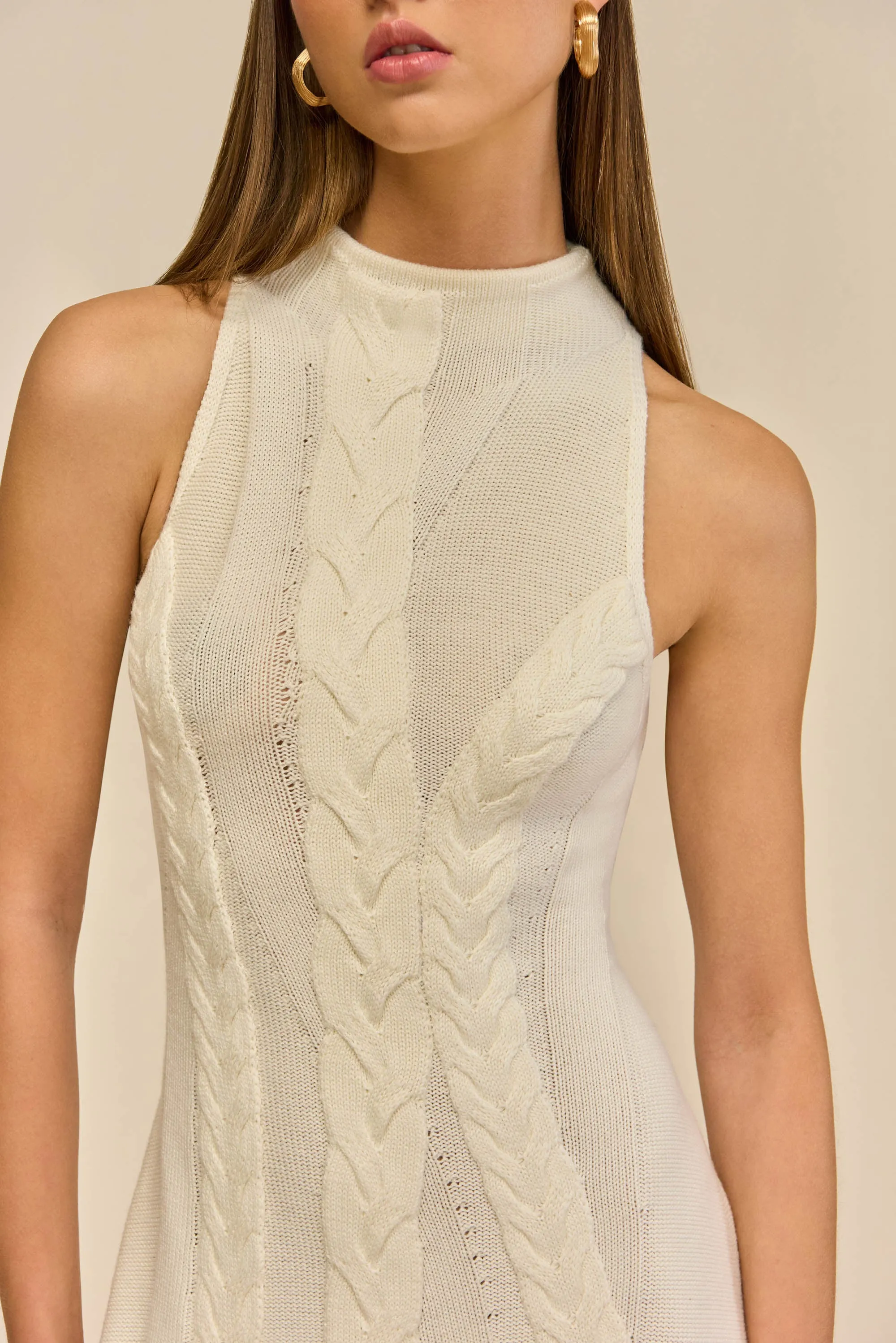 MOLLIE KNIT DRESS - OFF WHITE sold by Cult Gaia product image thumbnail 2