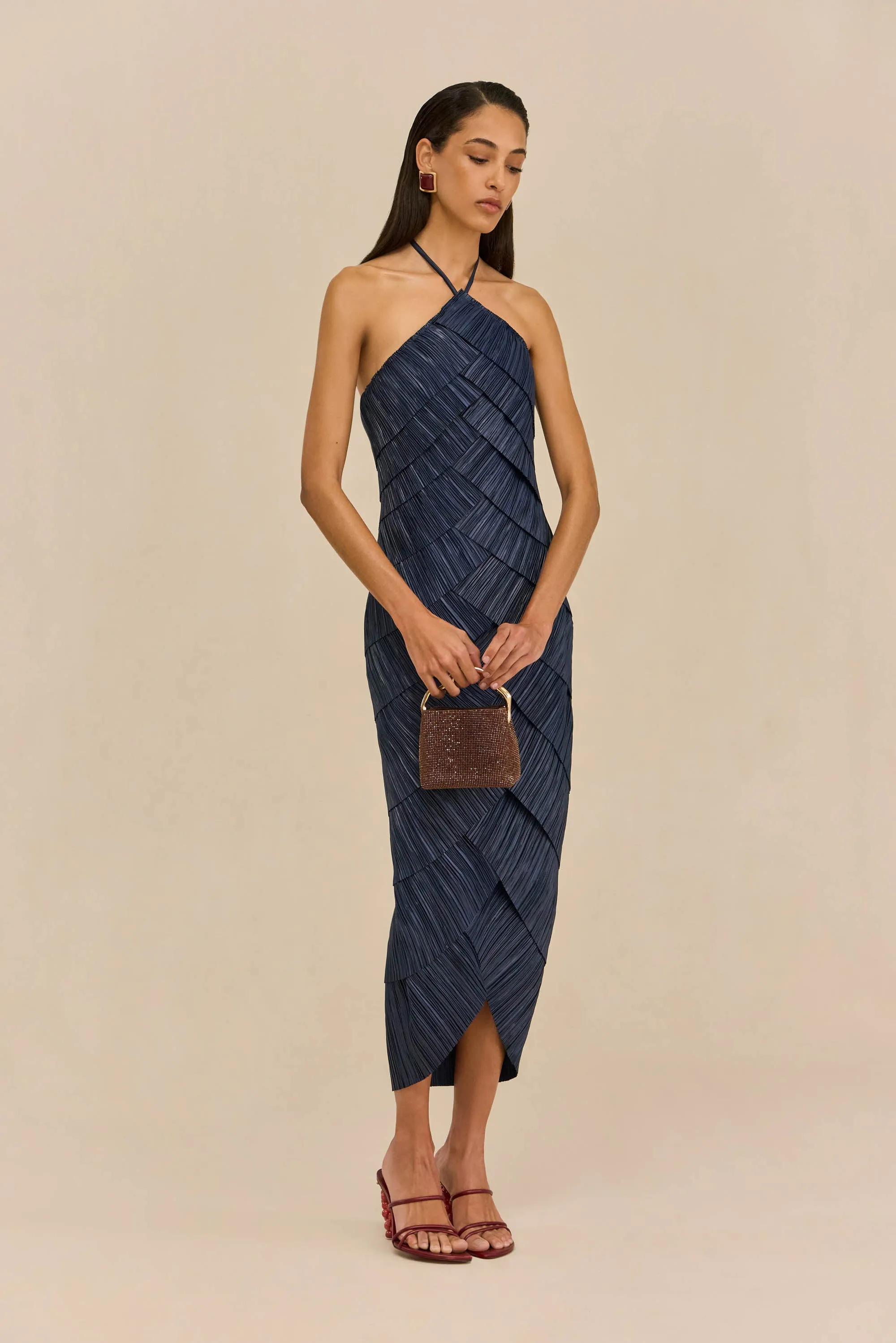 PATRIZIA DRESS - DEEP LAKE sold by Cult Gaia product image thumbnail 5