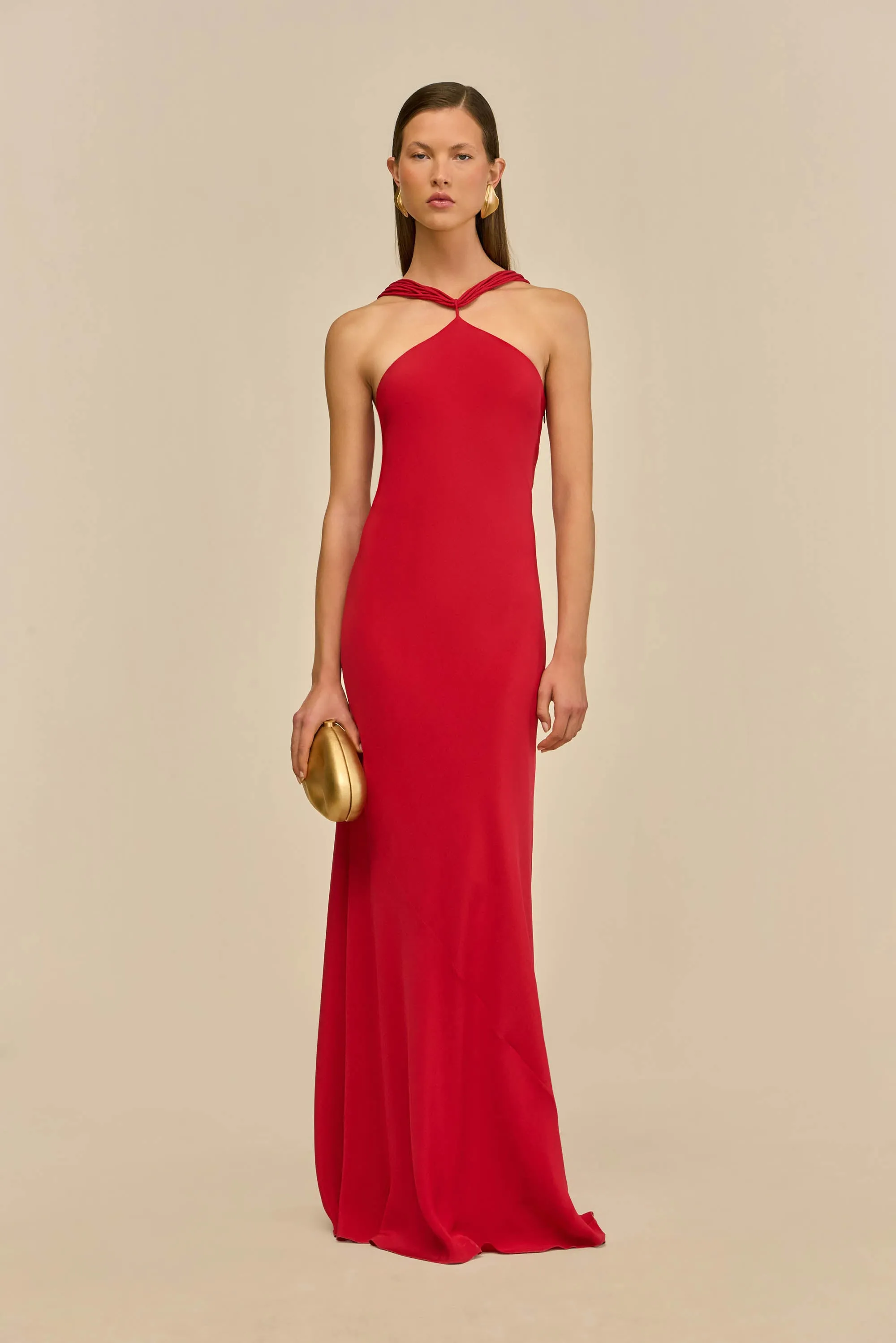 PHEOBE GOWN - MERLOT sold by Cult Gaia