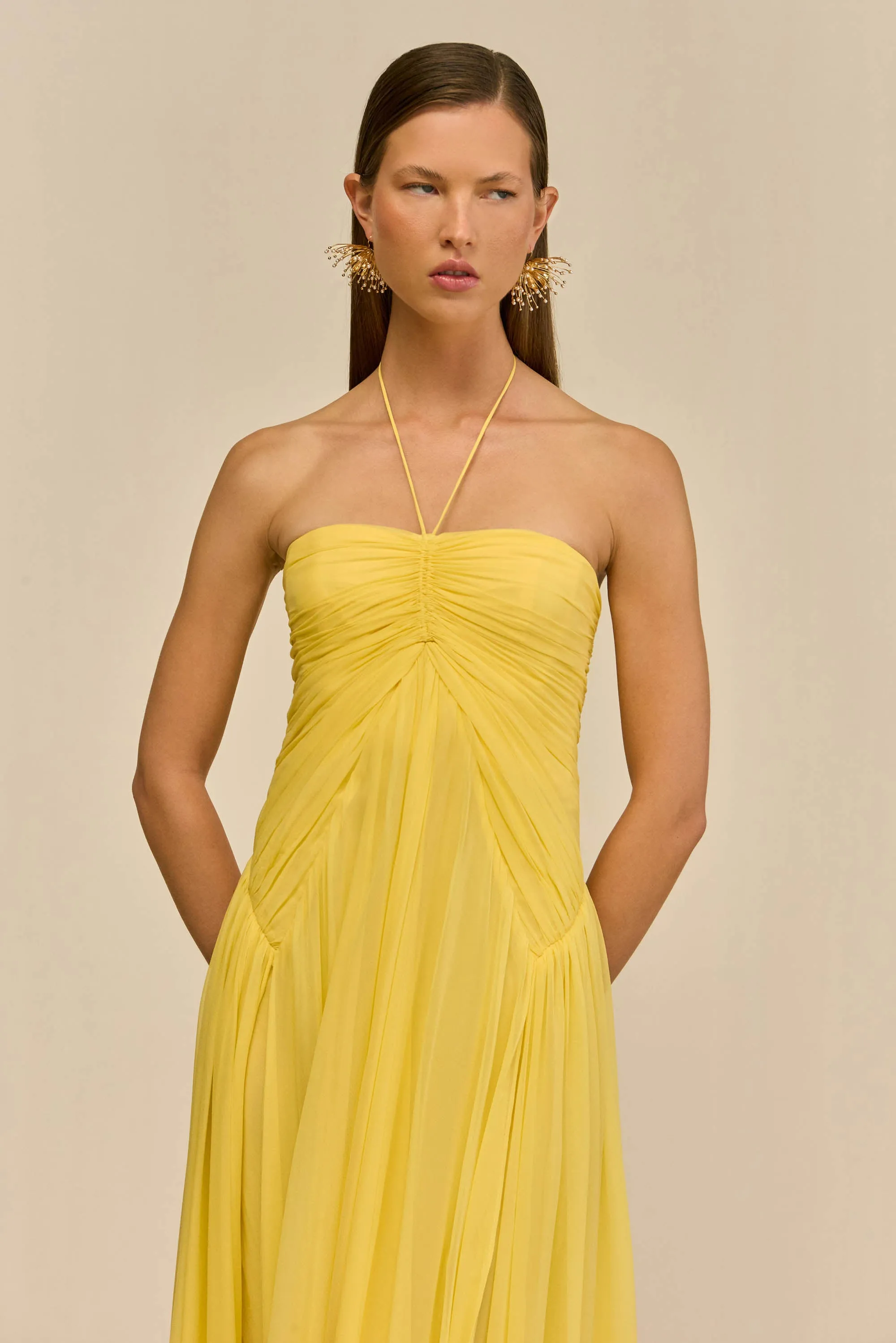 RITZ GOWN - CANARY sold by Cult Gaia product image thumbnail 3