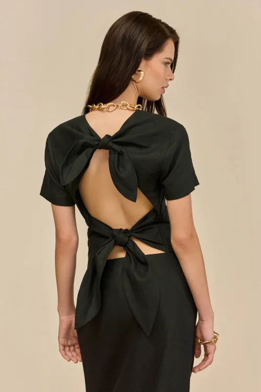 SAFA TOP - BLACK sold by Cult Gaia