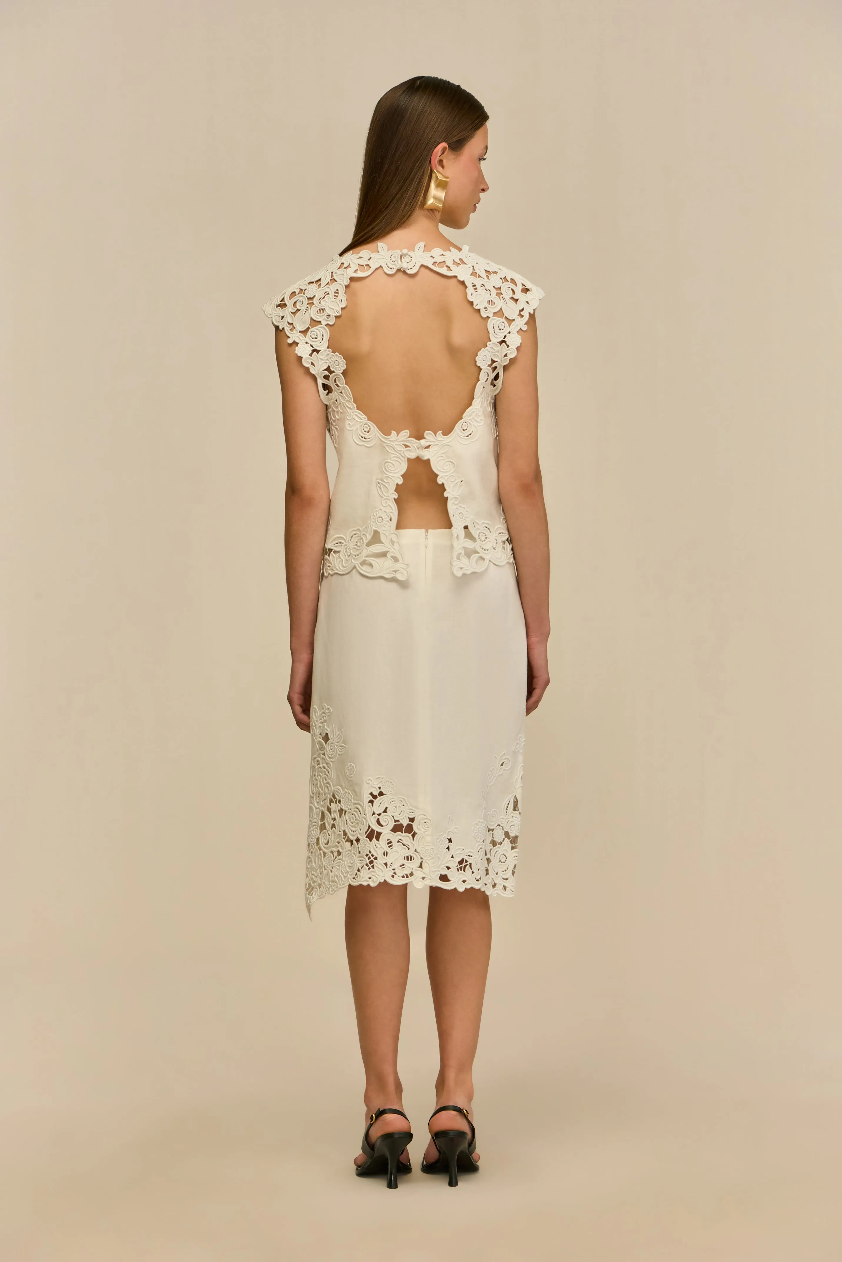 SHAYA SKIRT - OFF WHITE sold by Cult Gaia product image thumbnail 5