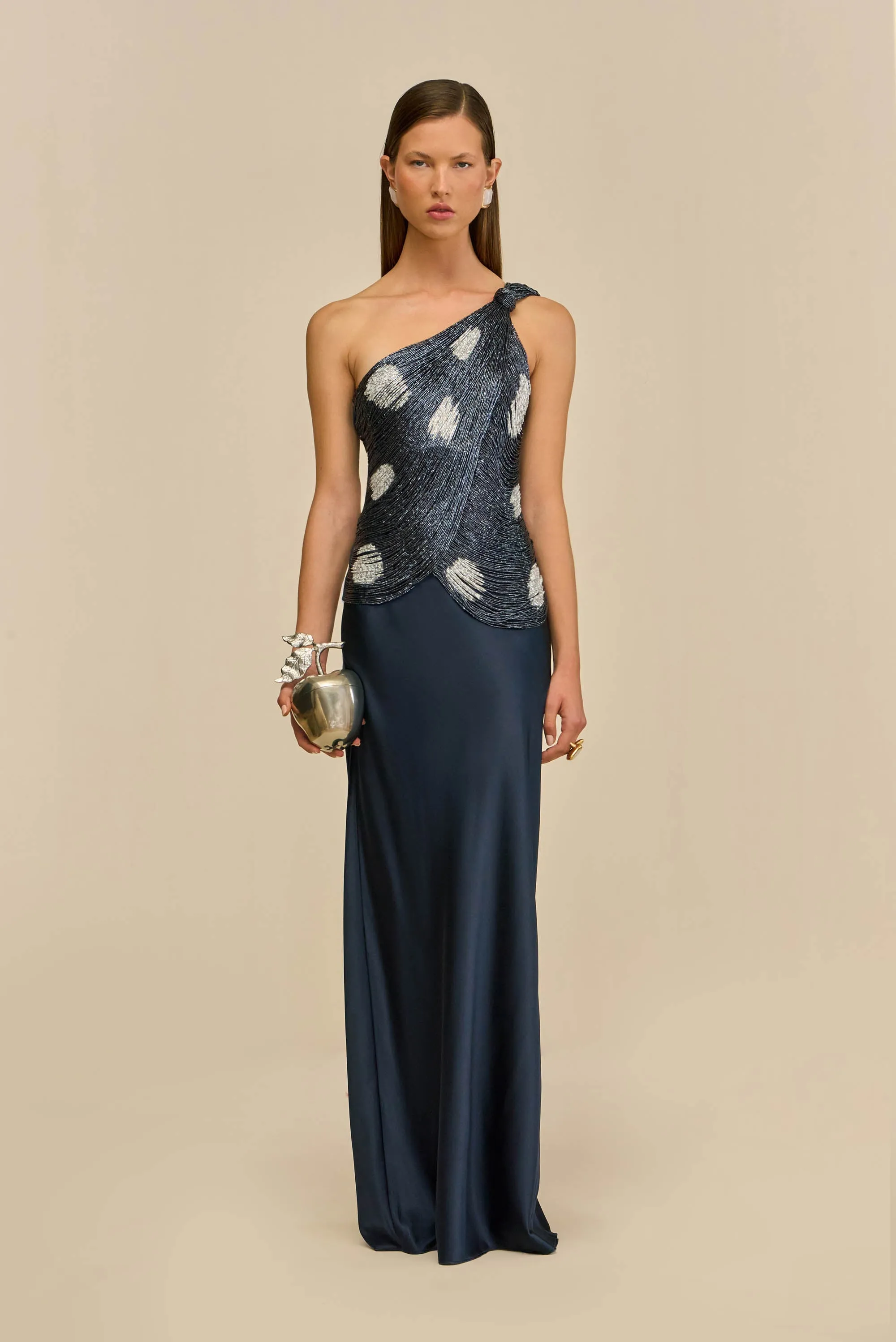 STORMIE TOP - LARGE DOT DEEP LAKE sold by Cult Gaia product image thumbnail 2