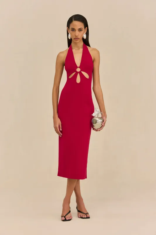 VINNA KNIT DRESS - MERLOT sold by Cult Gaia