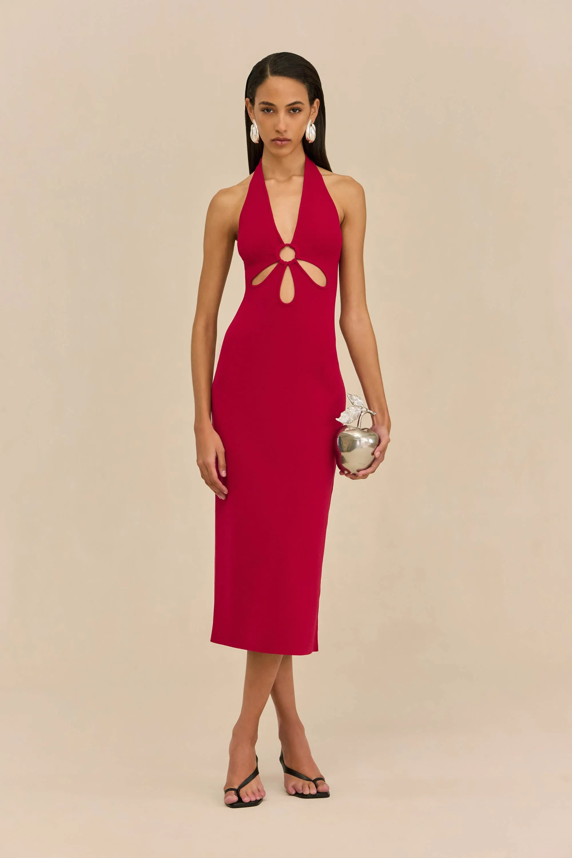 VINNA KNIT DRESS - MERLOT sold by Cult Gaia